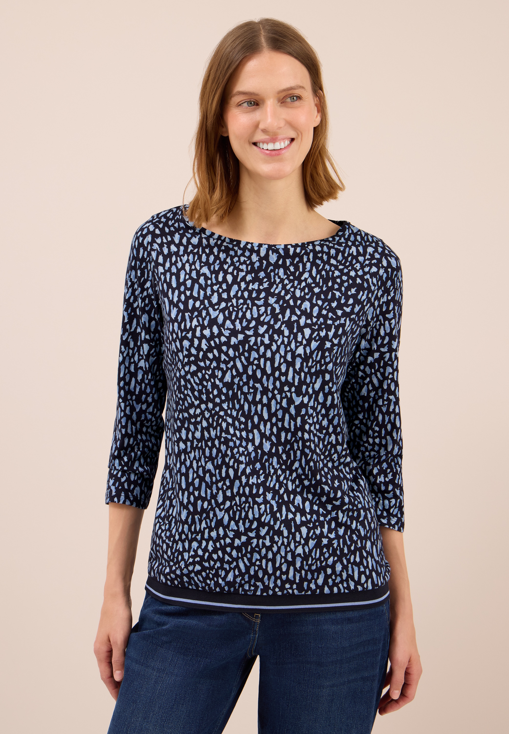 Cecil Langarmshirt, aus Baumwolle mit Stretchante günstig online kaufen