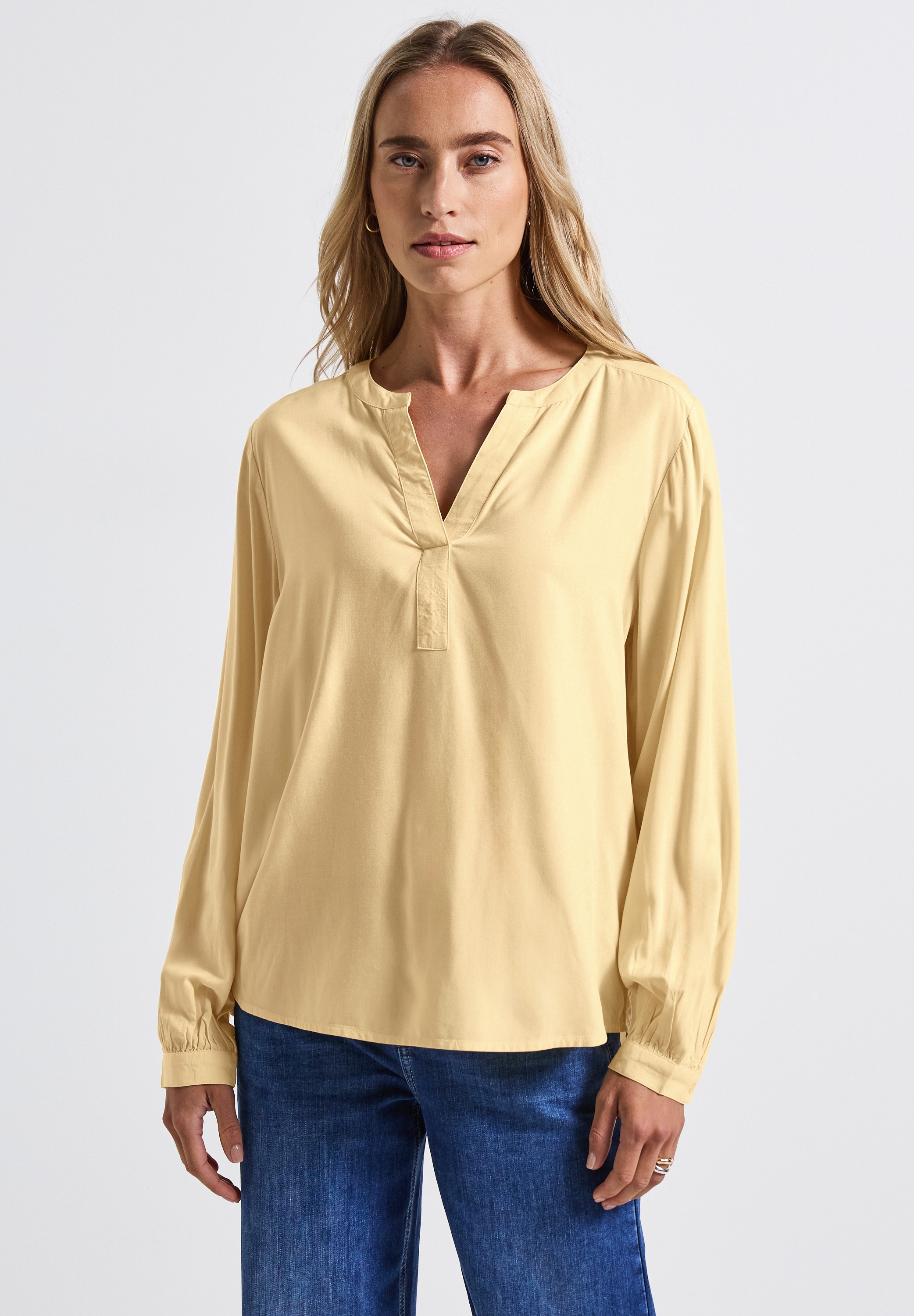 STREET ONE Langarmbluse, aus softer Viskose günstig online kaufen