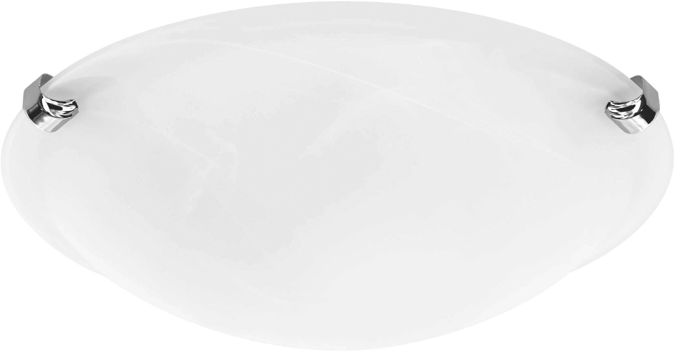 EGLO LED Deckenleuchte »SALOME Deckenlampe, Wohnzimmerlampe, Beleuchtung«, 1 flammig, Leuchtmittel E27 | ohne Leuchtmittel, Deckenleuchte klassisch, aus Metall und Alabaster-Glas, E27, Ø 30 cm