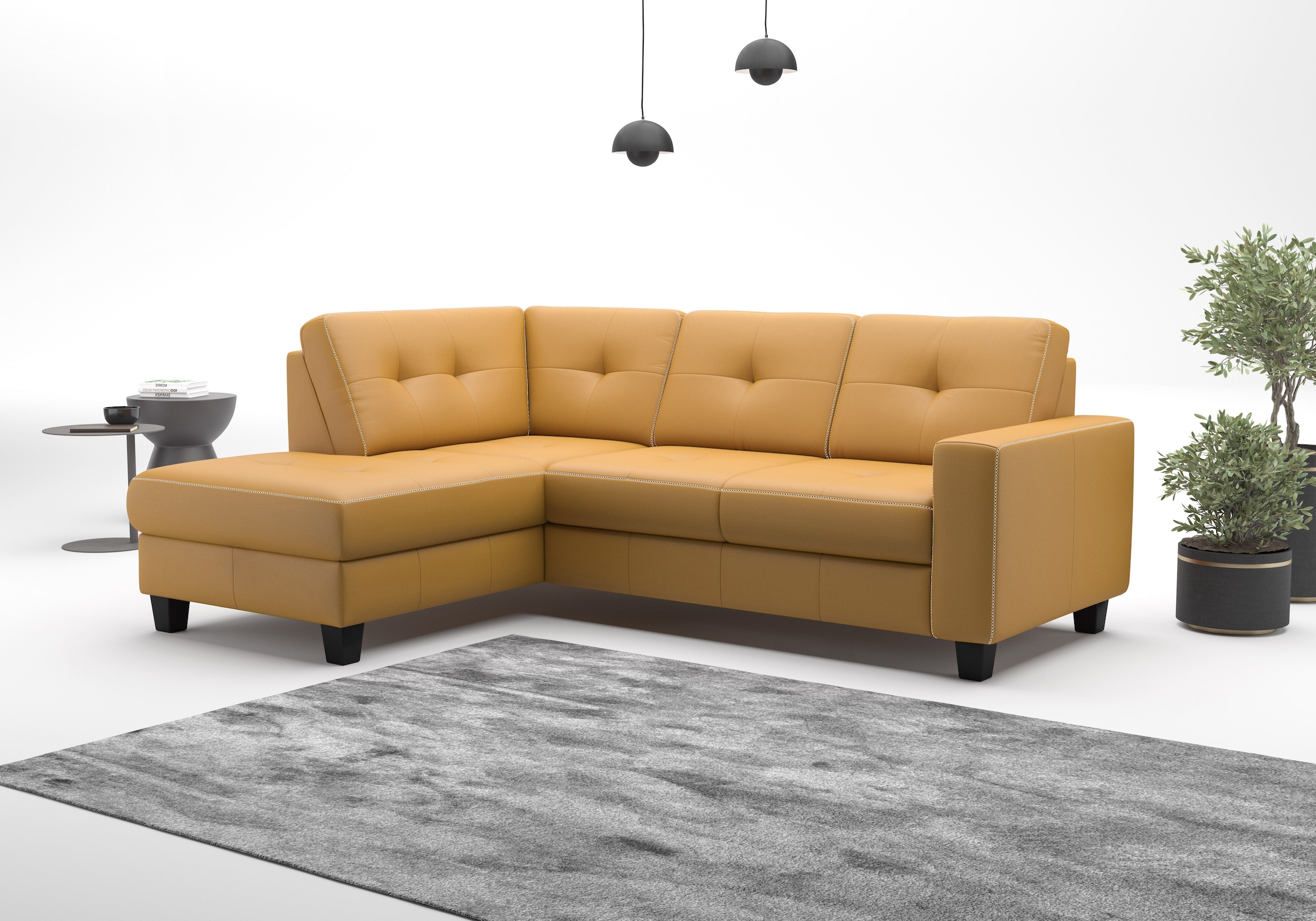 OTTO home Ecksofa "Varese" wahlweise mit Schlaffunktion und Bettkasten