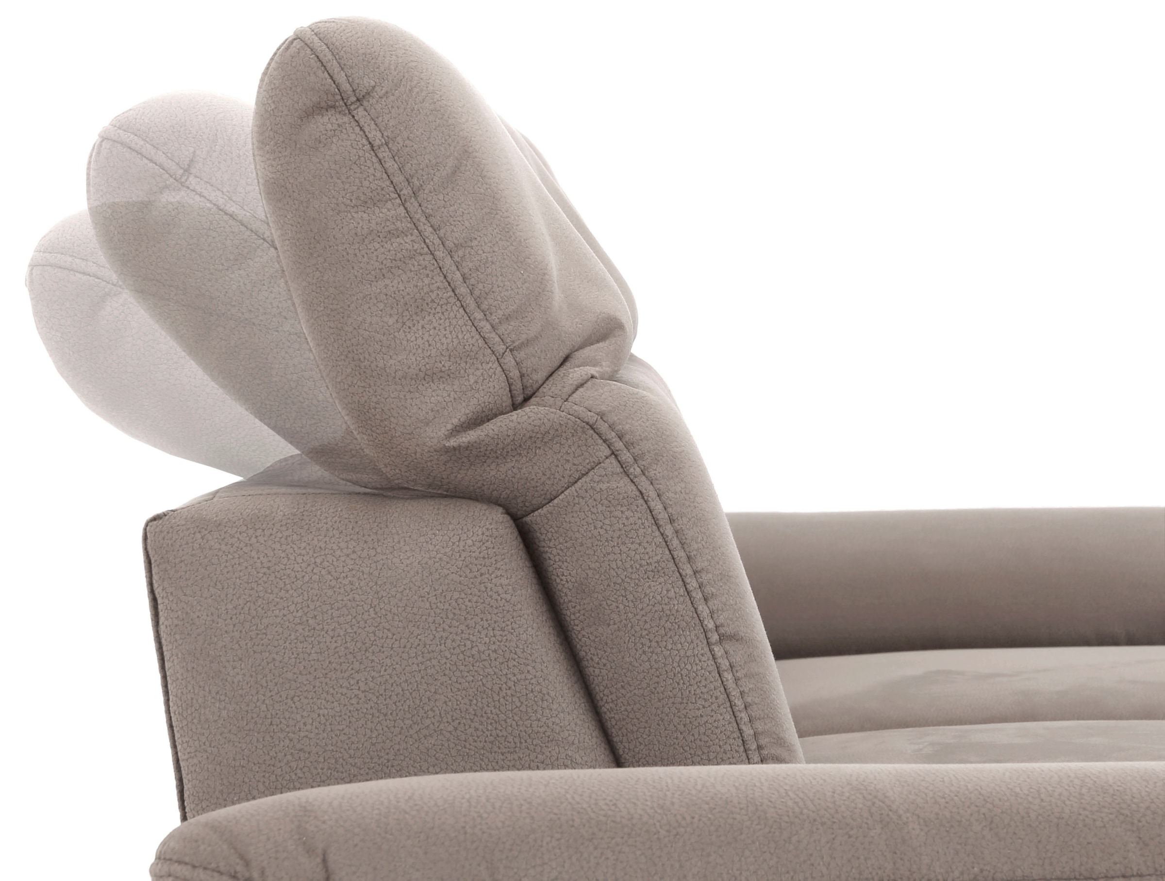 Home affaire Ecksofa »Mauritius L-Form«, mit Kopfteil- und Armlehnverstellung, mit Bettfunktion und Bettkasten