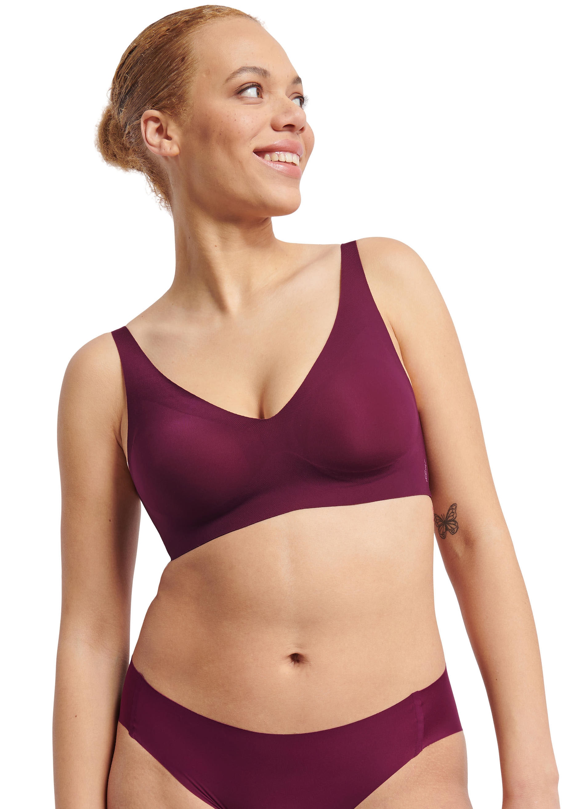 sloggi Bügelloser BH "ZERO Feel 2.0 Soft bra", mit atmungsaktiven, herausnehmbaren Pads