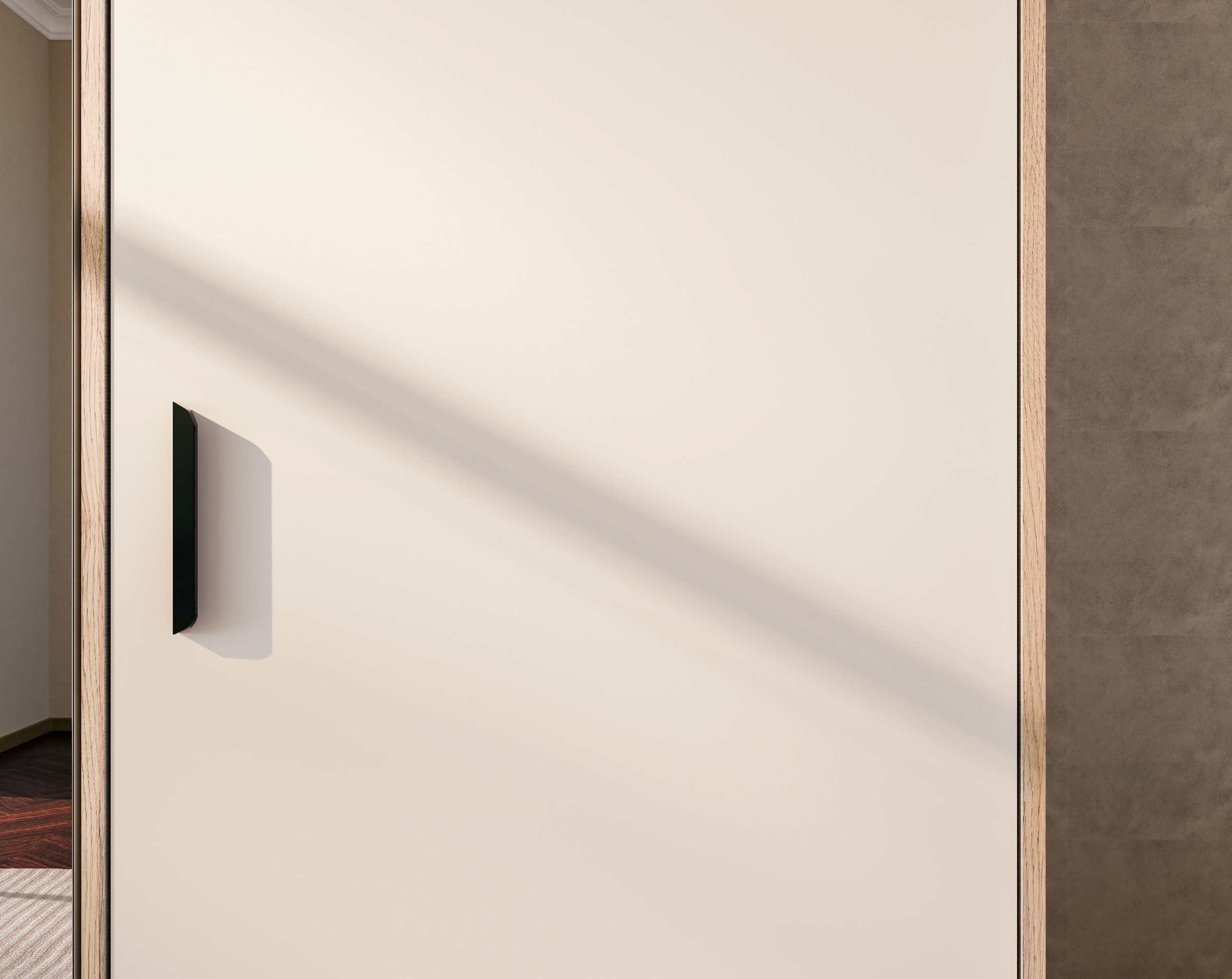 FORTE Drehtürenschrank »Schrank mit Spiegel, zeitloses Design, 3türig« viel Stauraum, Schubladen, Spiegeltürenm Höhe 200 cm