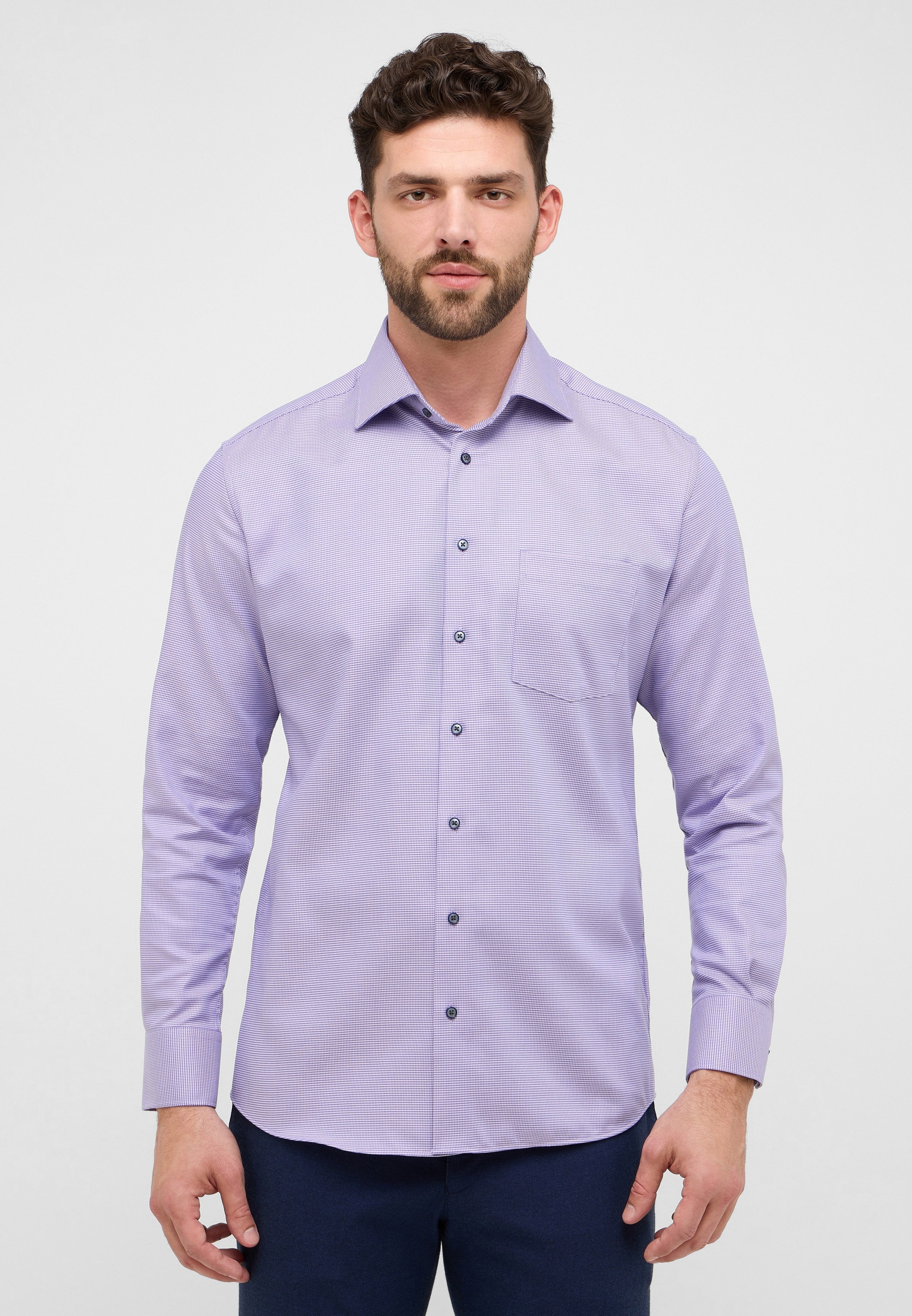 Eterna Langarmhemd "MODERN FIT", NON IRON (bügelfrei) günstig online kaufen