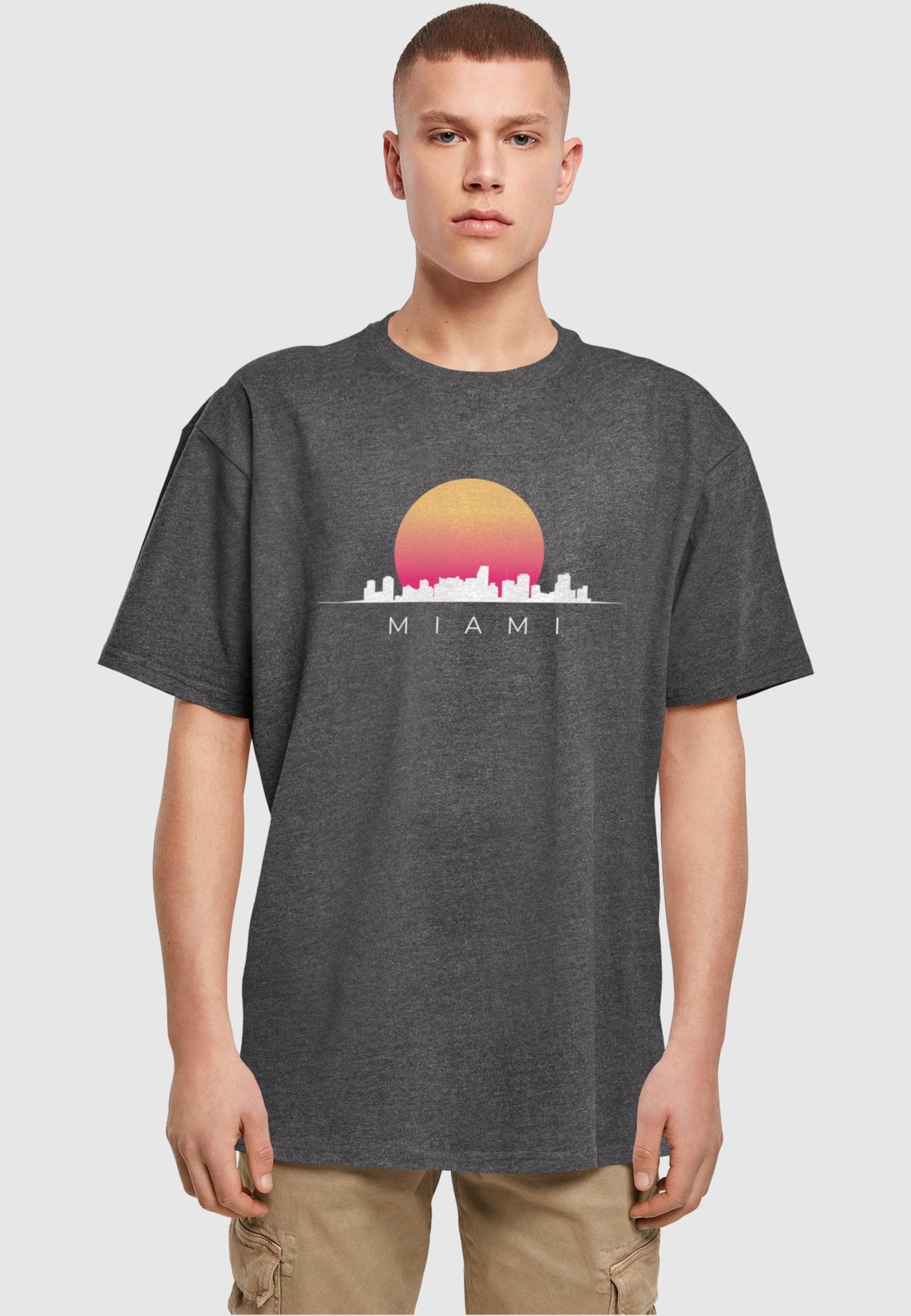 Merchcode T-Shirt »Merchcode Herren Miami X Heavy Oversize Tee-BY102«, (1 tlg.)