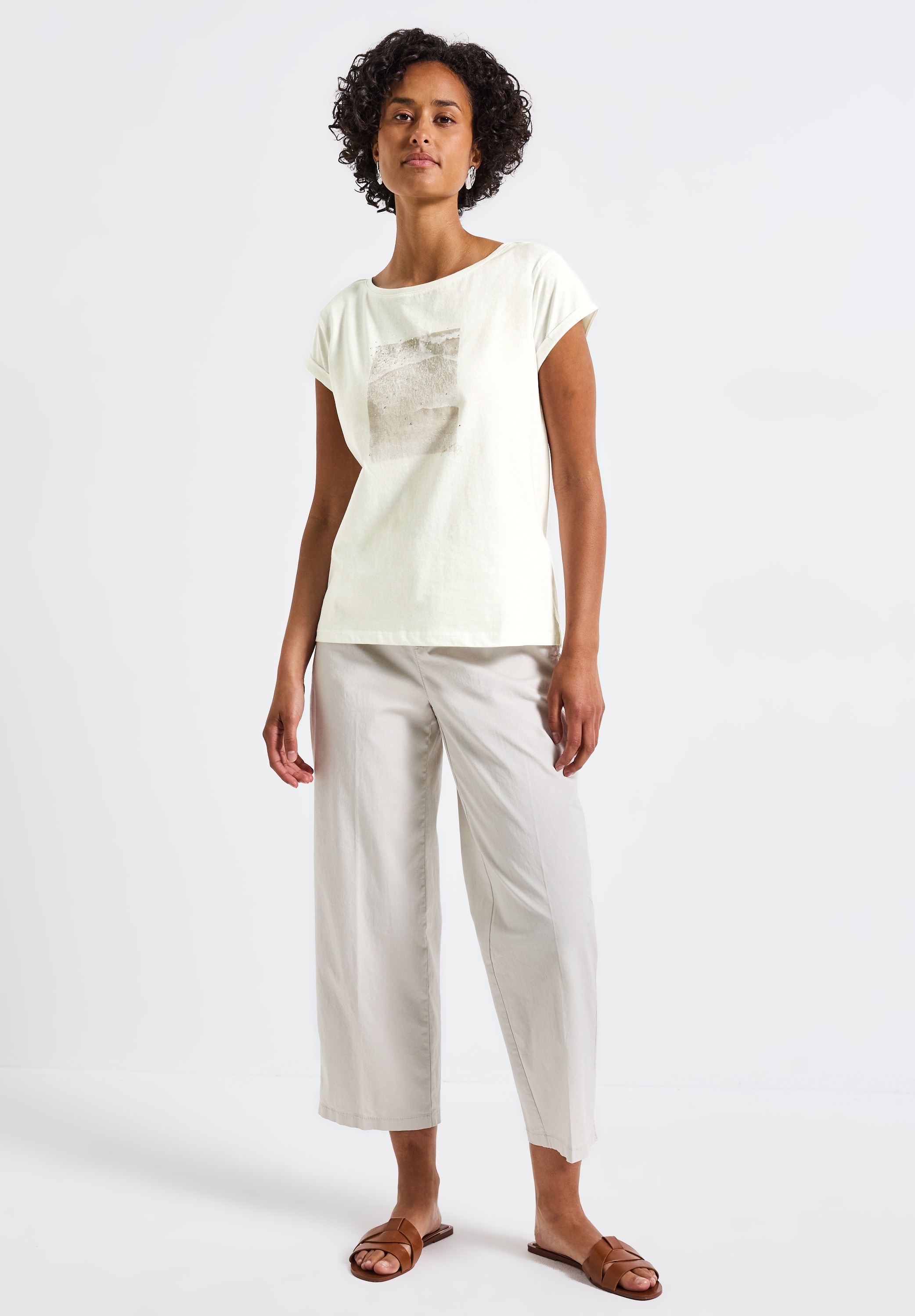 STREET ONE T-Shirt, aus reiner Baumwolle