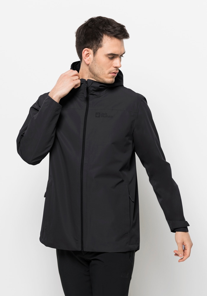 Jack Wolfskin Outdoorjacke "BESLER 2L JKT M", mit Kapuze