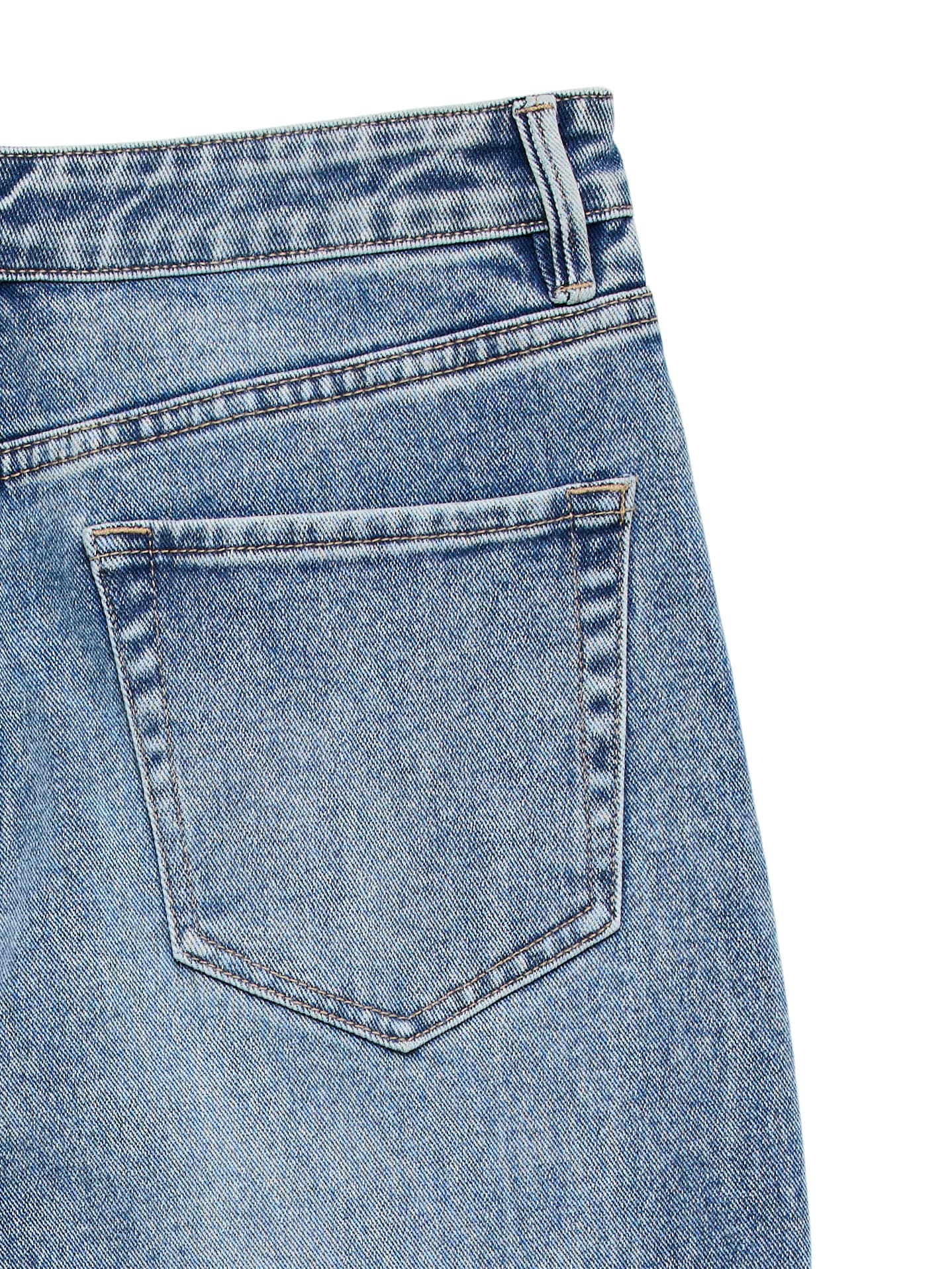 Vero Moda Straight-Jeans »VMALLISON MR STRAIGHT DNM JEANS SI3100« Baumwollmischung, straight fit