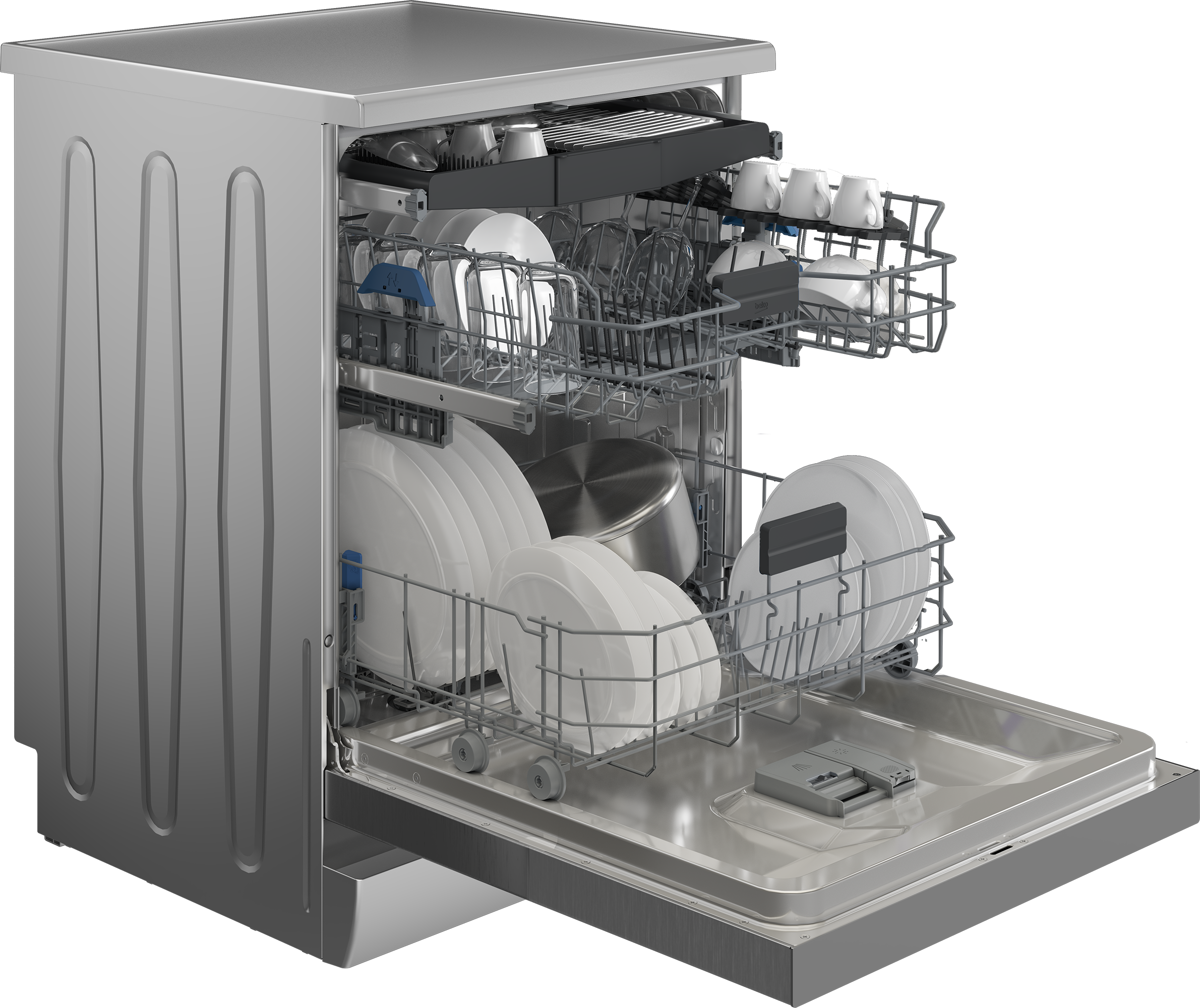 BEKO Standgeschirrspüler »BDFN16R46XW« 9,5 l 15 tlg. Maßgedecke Quick&Shine – schnelle Reinigung mit optimaler Trocknung