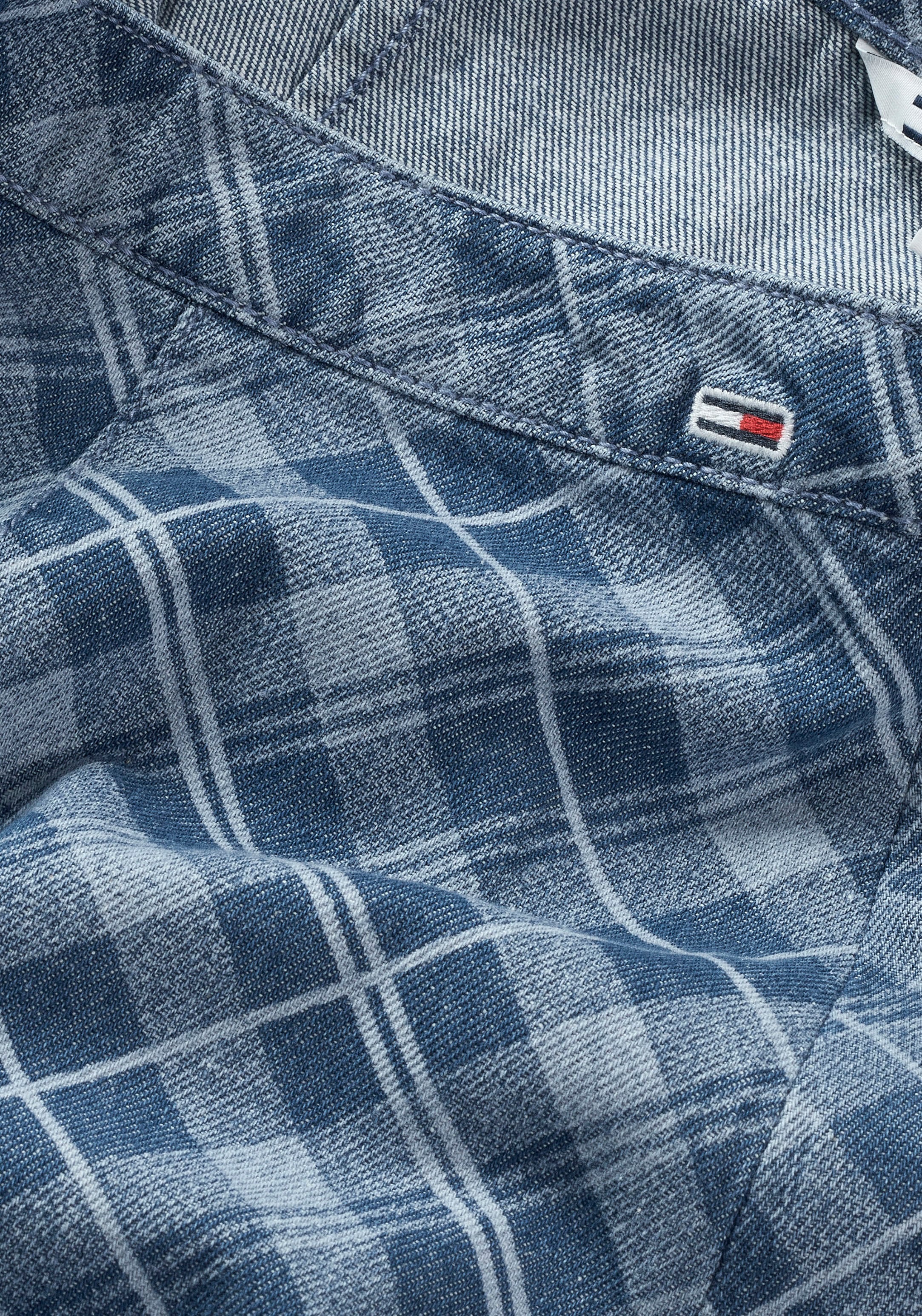 Tommy Jeans Webrock »TJW TARTAN CHECK CHAMBRAY SKIRT«, Webrock im modischem Tartan Karodessin