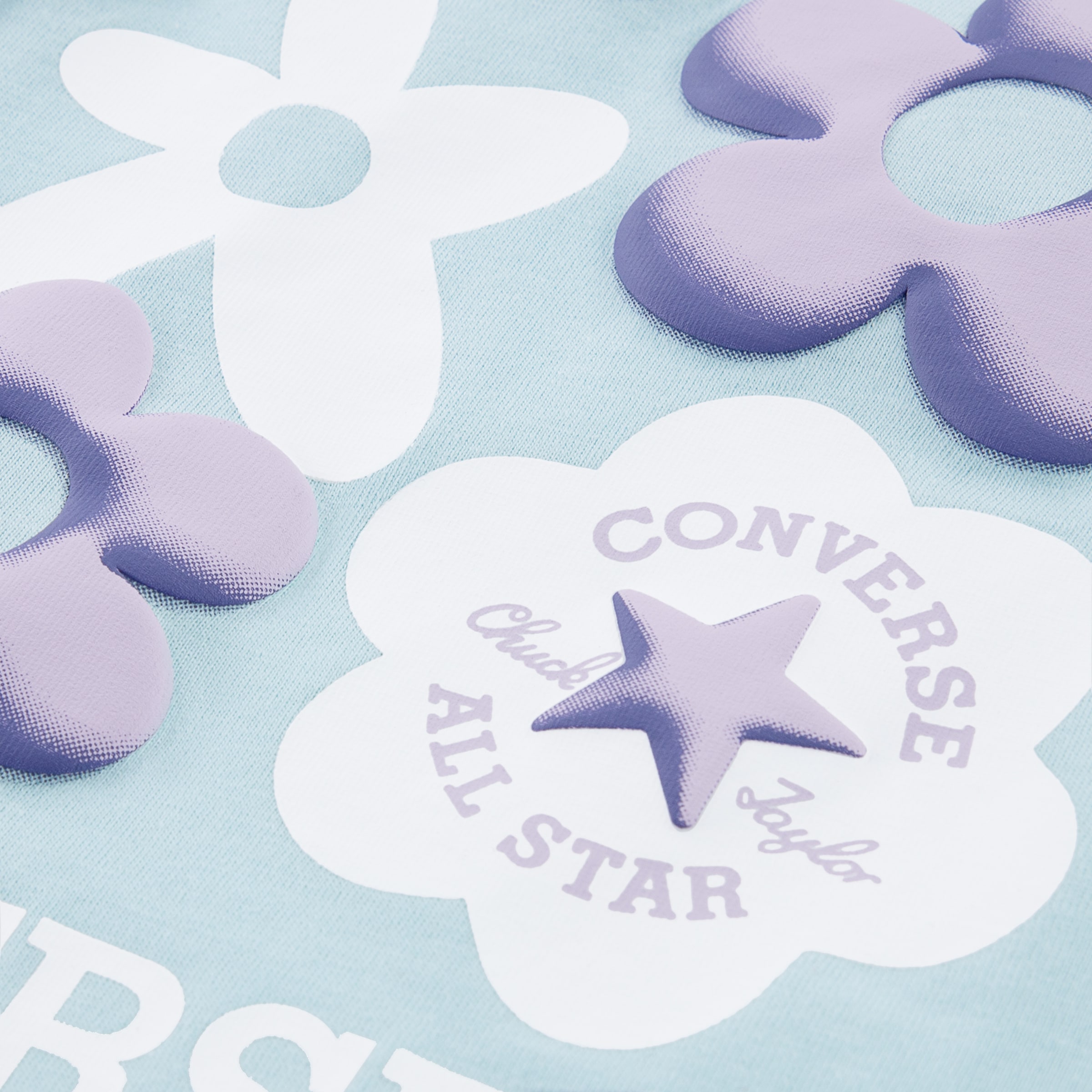 Converse T-Shirt »CNVG BUBBLY FLORAL TEE« für Kinder geeignet, T-Shirt-Form, aus Baumwolle und Polyester