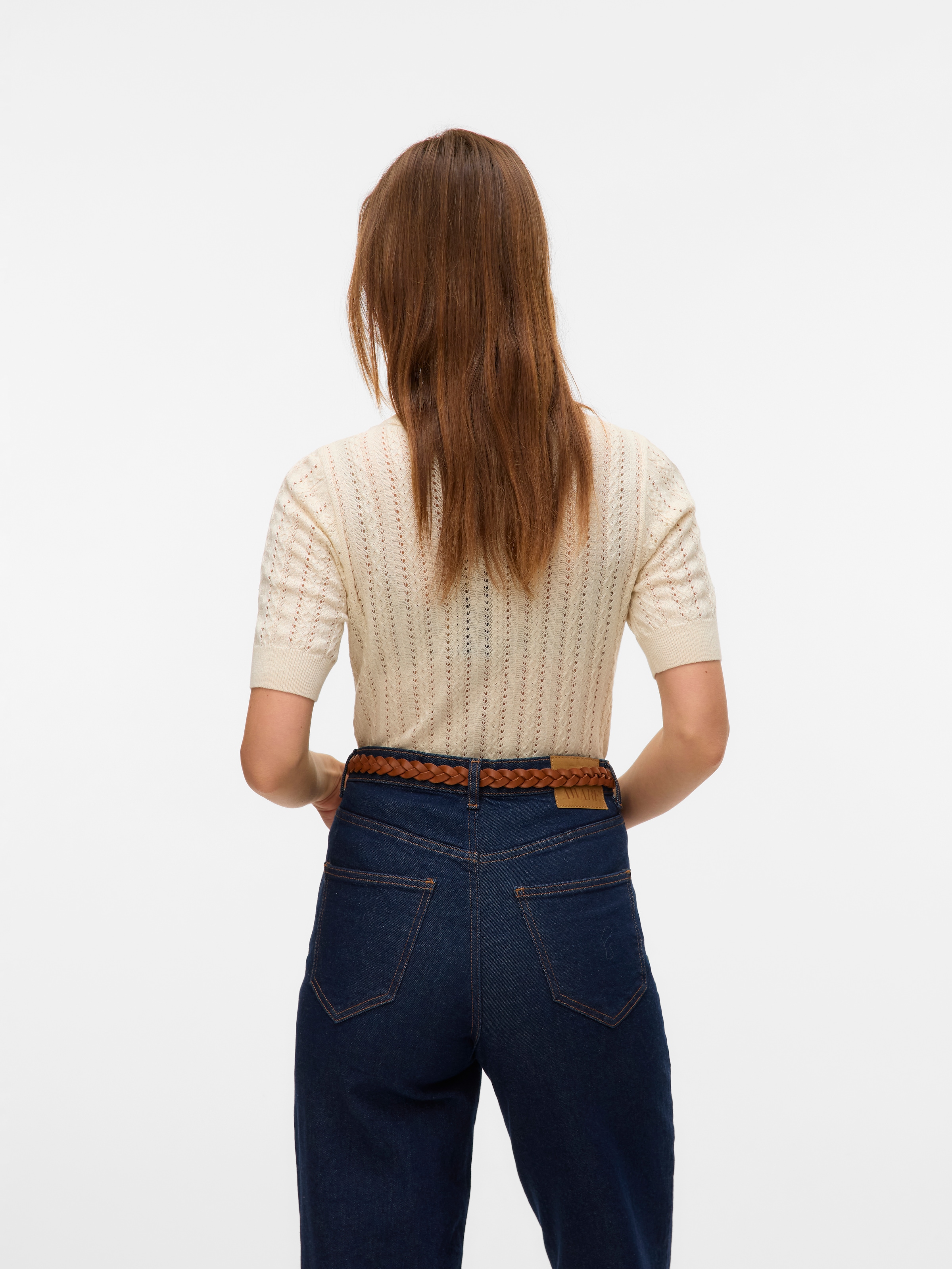 Vero Moda Kurzarmpullover »VMMORENA 2/4 O-NECK PULLOVER GA BOO REP«
