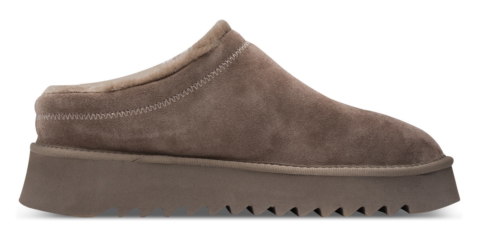 Tamaris Hausschuh, Clogs, Bequemschuh mit Fellimitat-Kragen