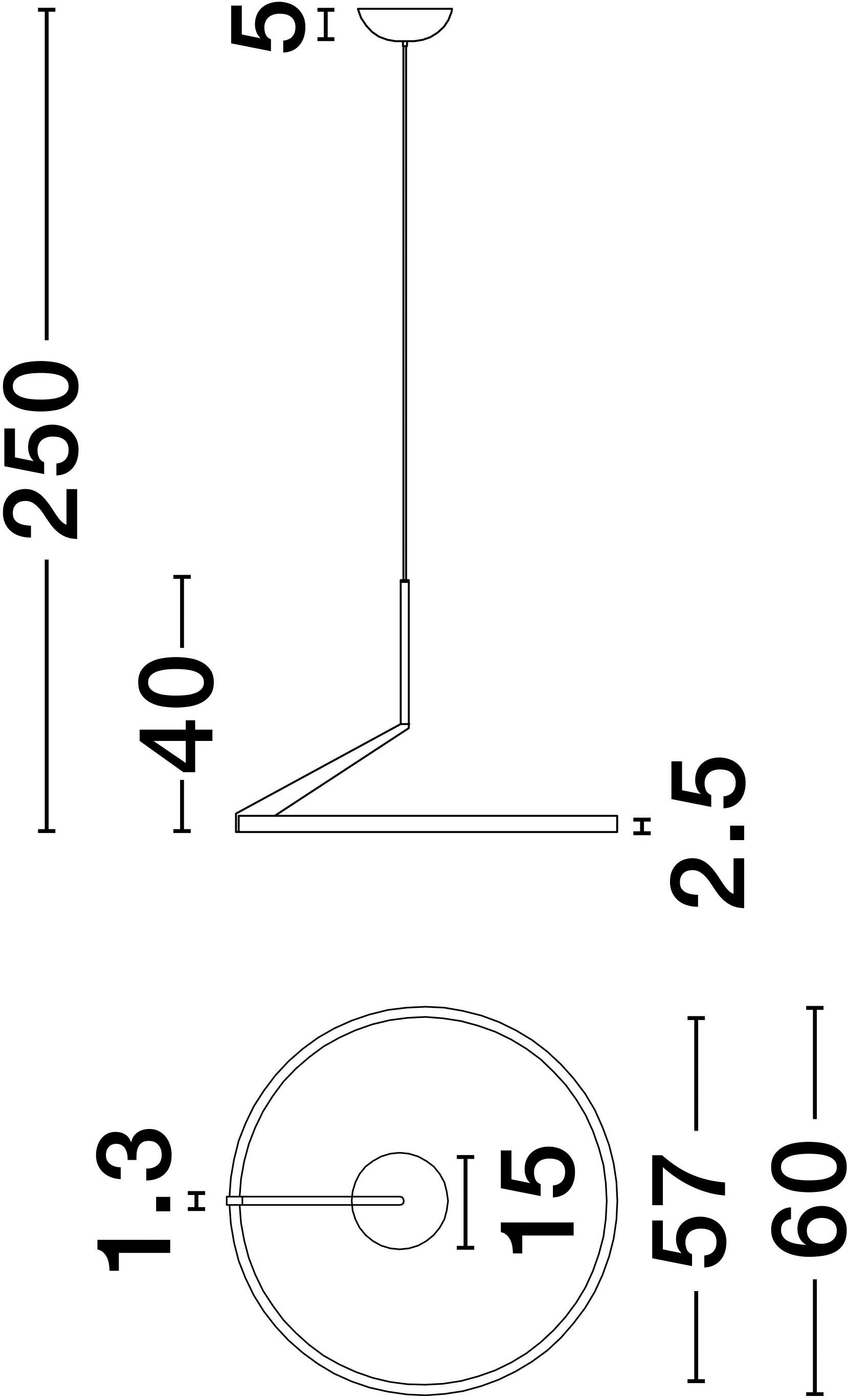 Nova Luce Pendelleuchte »TILIA«, 1 flammig, Leuchtmittel LED-Modul | LED fest integriert