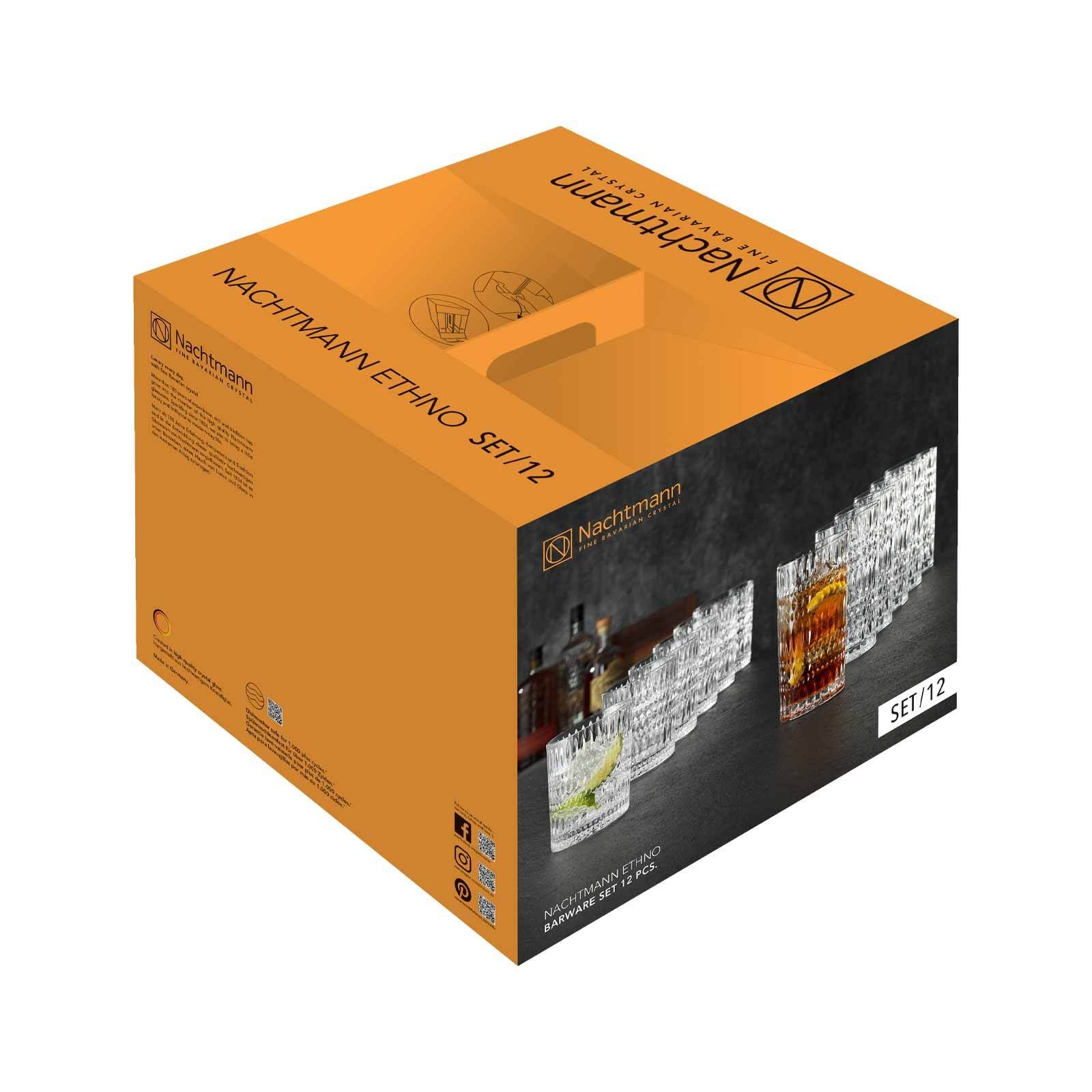 Nachtmann Gläser-Set »Longdrink & Becher Set Ethno 12er Set transparent«