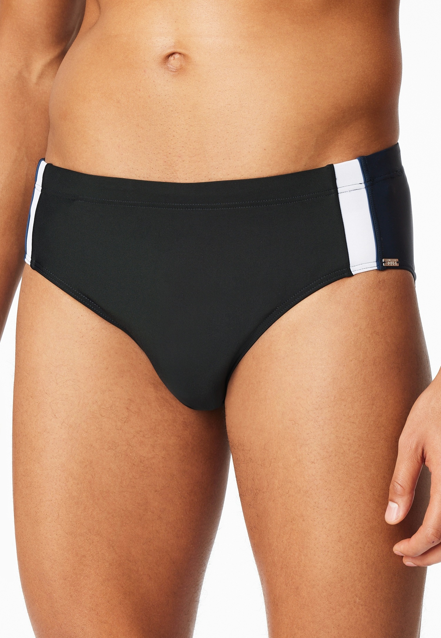 Thumbnail - Schiesser Badeslip "Aqua" Bund mit Kordel, seitliche Kontraststreifen