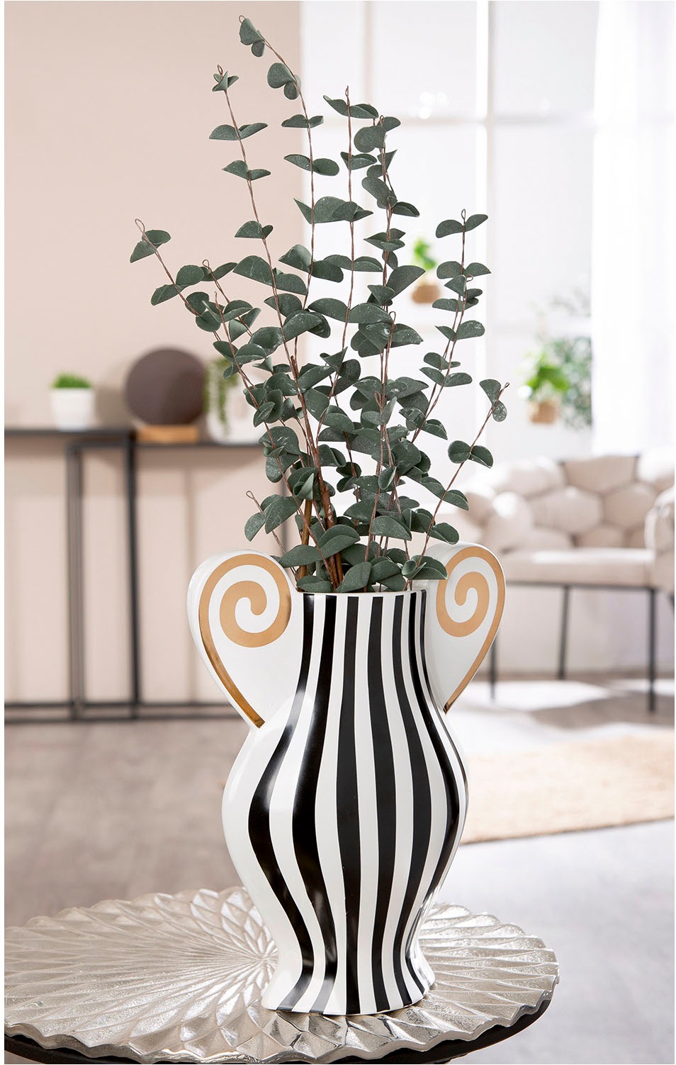 GILDE Tischvase "Vase Anphora weiß H. 29 cm", (1 St.) günstig online kaufen