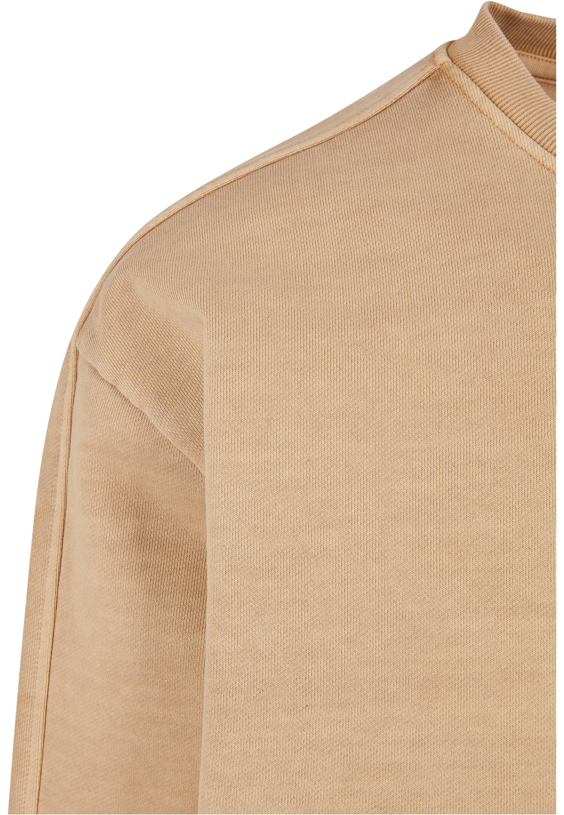 URBAN CLASSICS Rundhalspullover »Urban Classics Herren Heavy Terry Garment Dye Crew«, (1 tlg.)