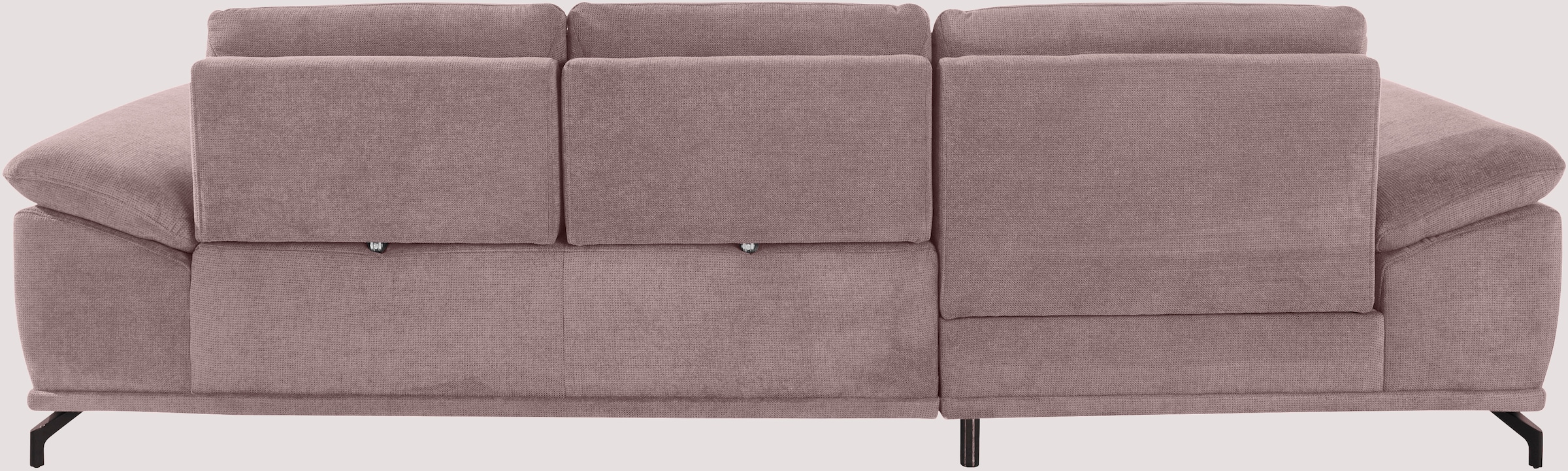 Places of Style Ecksofa Costello, mit Sitztiefenverstellung und Armlehnfunktion, incl. 3 Nierenkissen