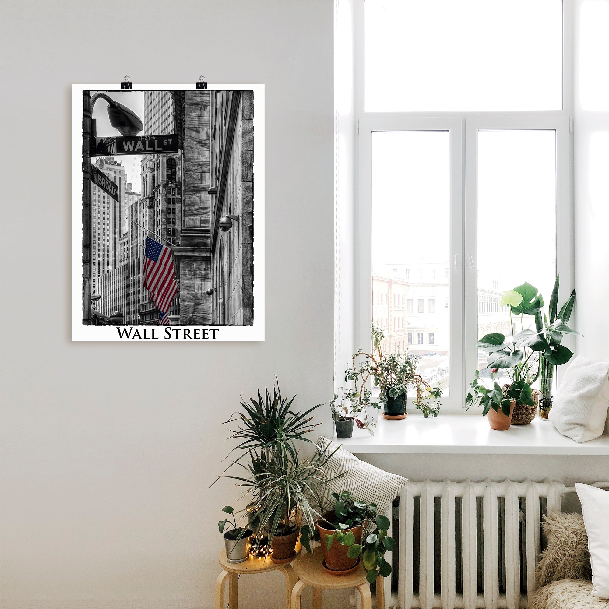 Artland Wandbild »New York Wall Street«, Amerika, (1 St.), als Leinwandbild, Poster in verschied. Größen