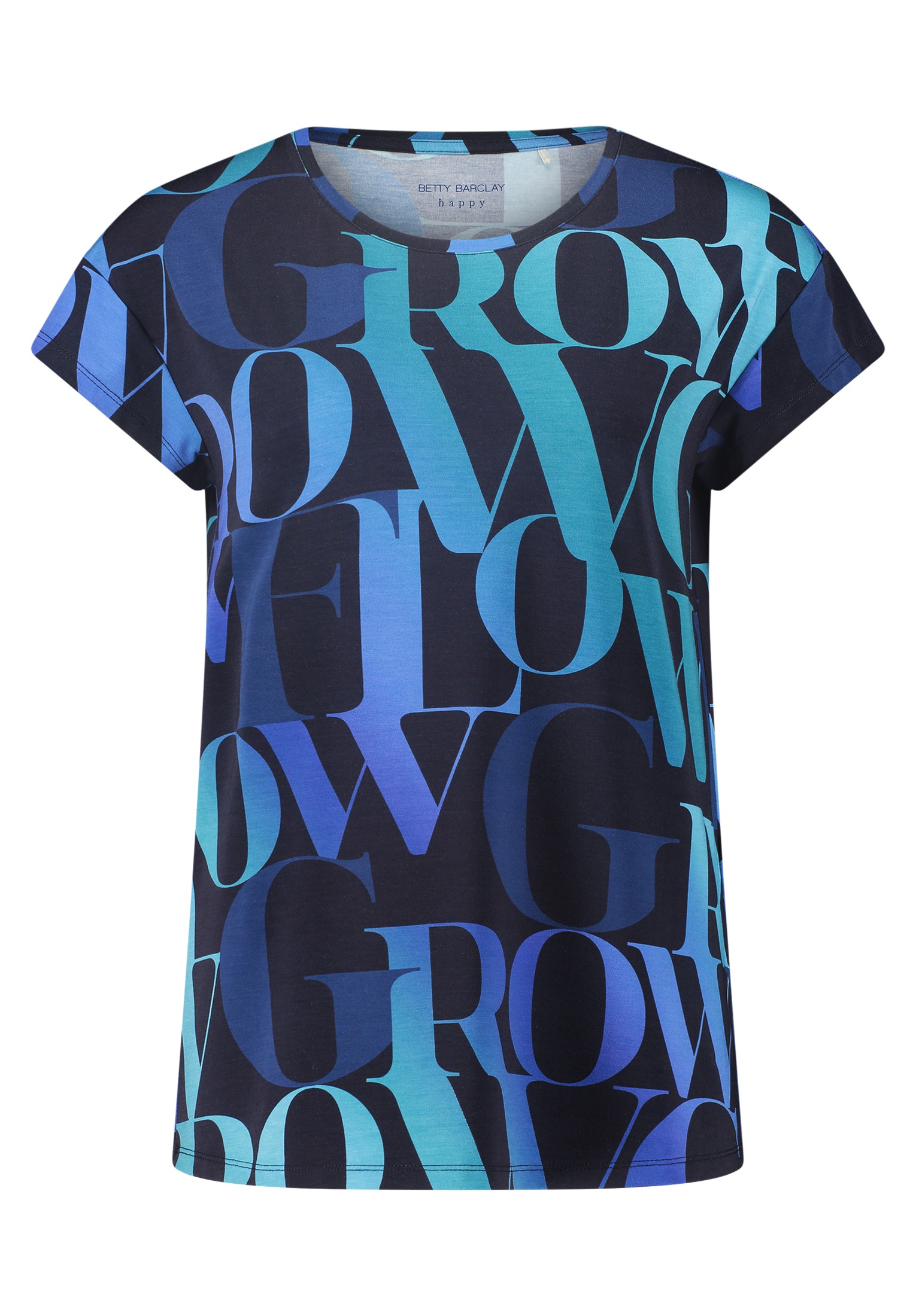 Betty Barclay Kurzarmshirt "Betty Barclay Damen Oversize-Shirt mit Muster", günstig online kaufen
