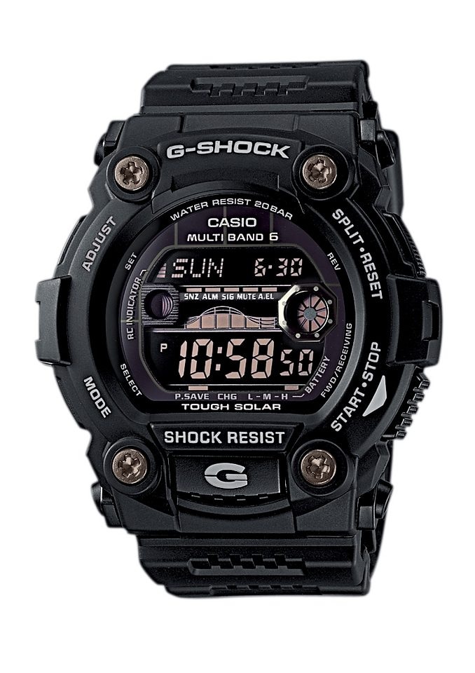 CASIO G-SHOCK Funkchronograph »GW-7900B-1ER«, Solaruhr, Armbanduhr, Herrenuhr, digital, retro,bis 20 bar wasserdicht