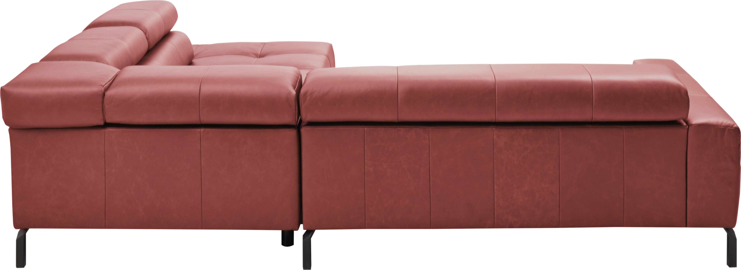Places of Style Ecksofa »Cleveland, L-Form, incl. Kopfteilverstellung, Breite 276 cm«, wahlweise elektrischer Sitzvorzug