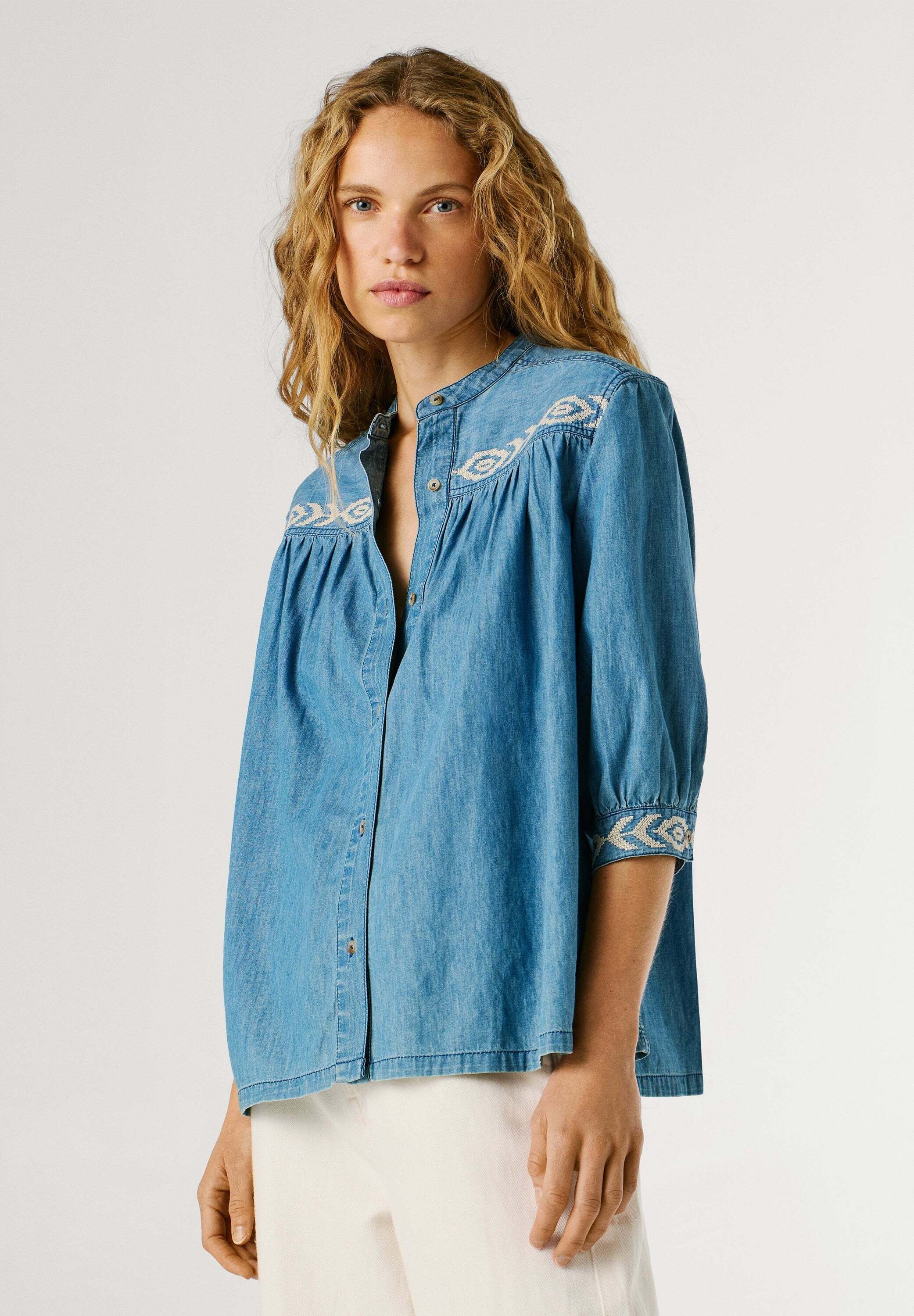 Pepe Jeans Funktionsshirt »shirt LIVIA EMBROIDERED«
