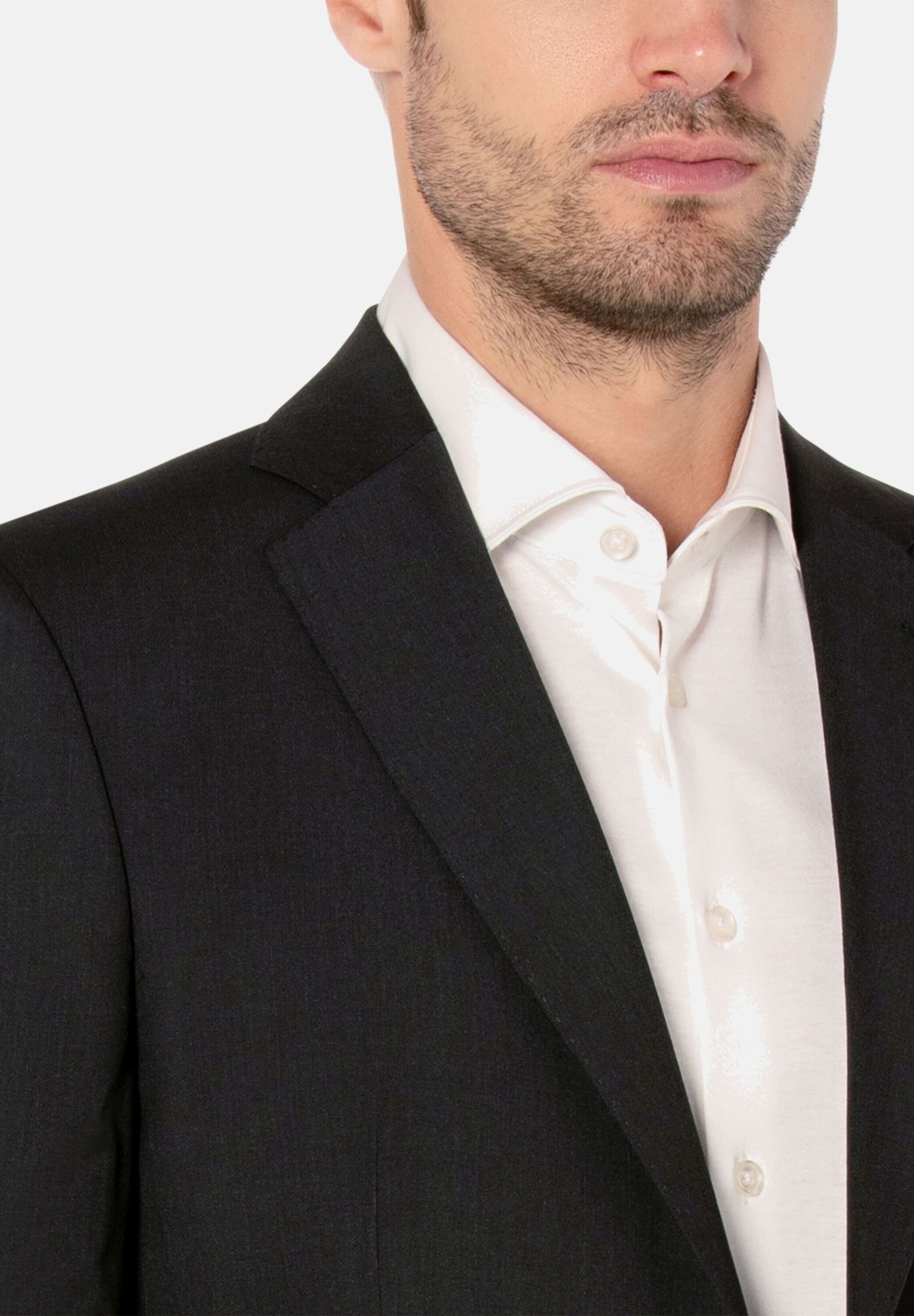 BENVENUTO. Anzug »ROMEO Nero« 2 tlg. modern fit mit 4-Knopf Manschette

