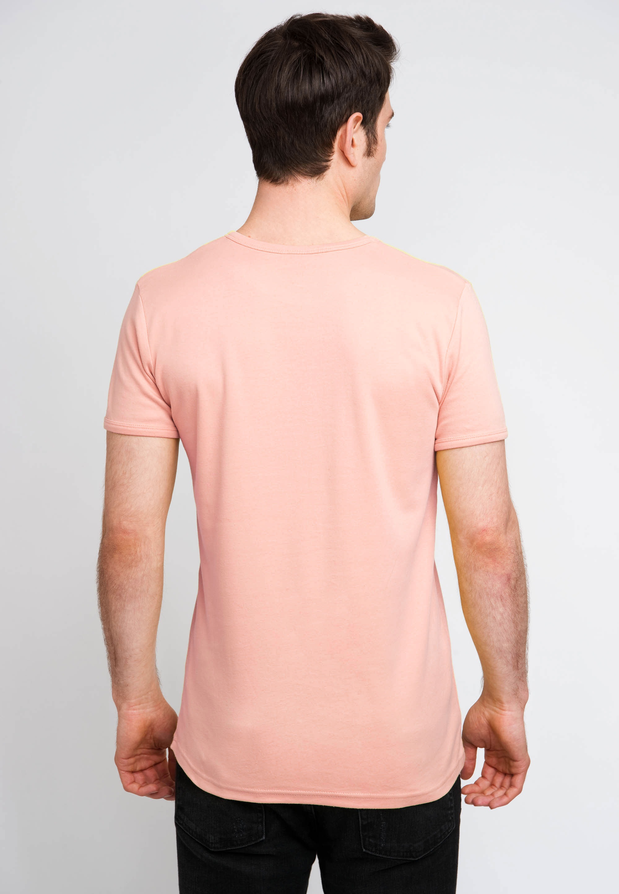 T-Shirt LOGOSHIRT "Sendung mit der Maus - Elefant", Herren, Gr. L, rosa (hellrosa), 100% Baumwolle, unifarben, normal, Rundhals, Shirts T-Shirt, mit coolem Print 3