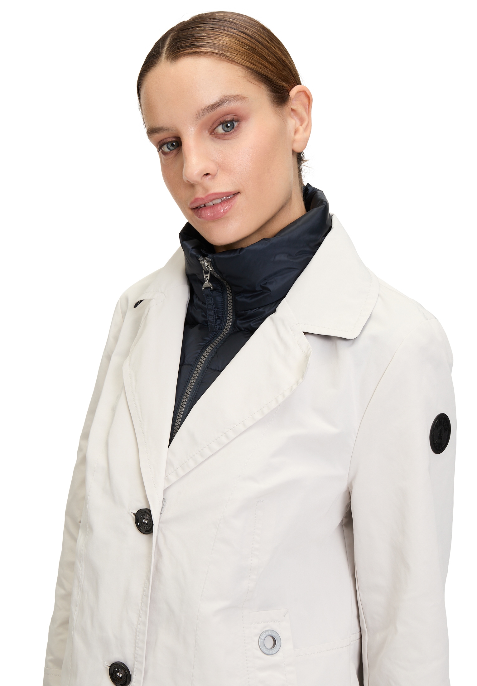 Amber & June Outdoorjacke »Amber & June Damen Übergangsjacke mit abnehmbarem Westenteil«