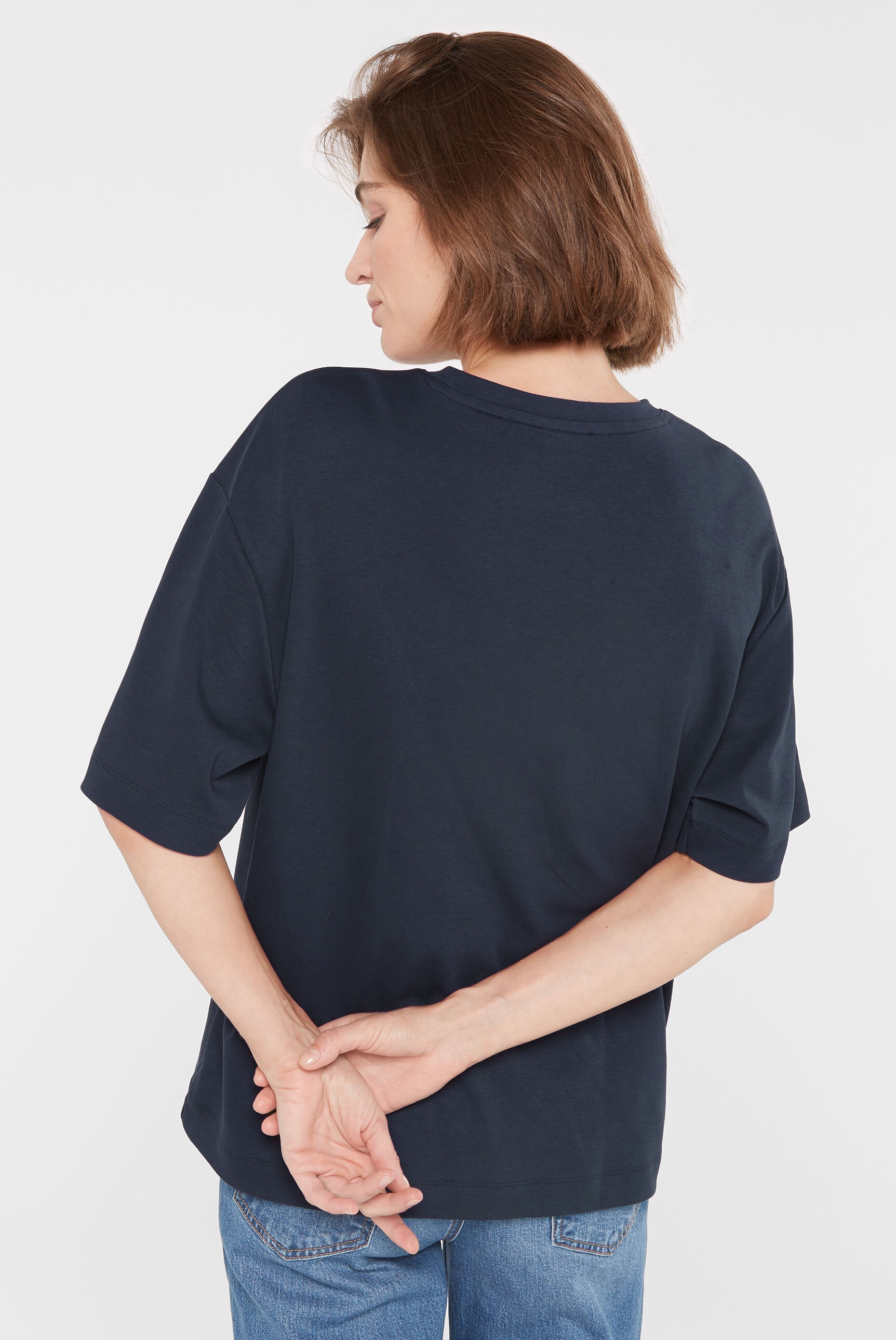 SENSES.THE LABEL Rundhalsshirt, aus Baumwolle