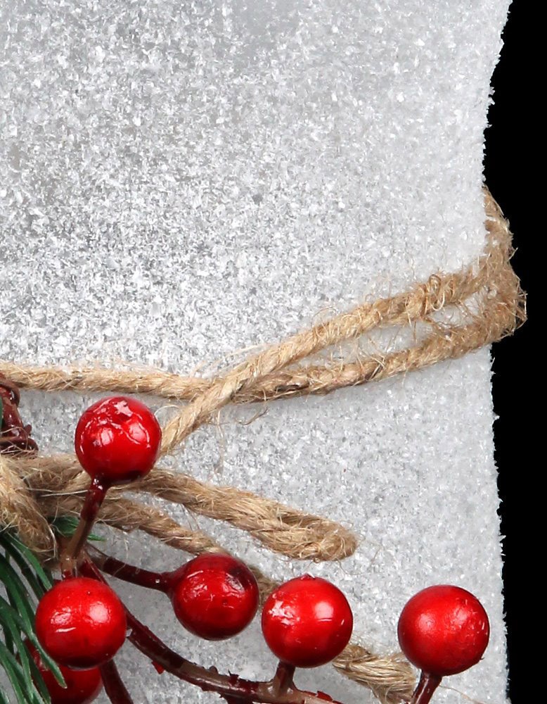 Ambiente Haus Teelichthalter »Xmas Glas mit Griff - Beeren, Weihnachtsdeko«, (1 St.)