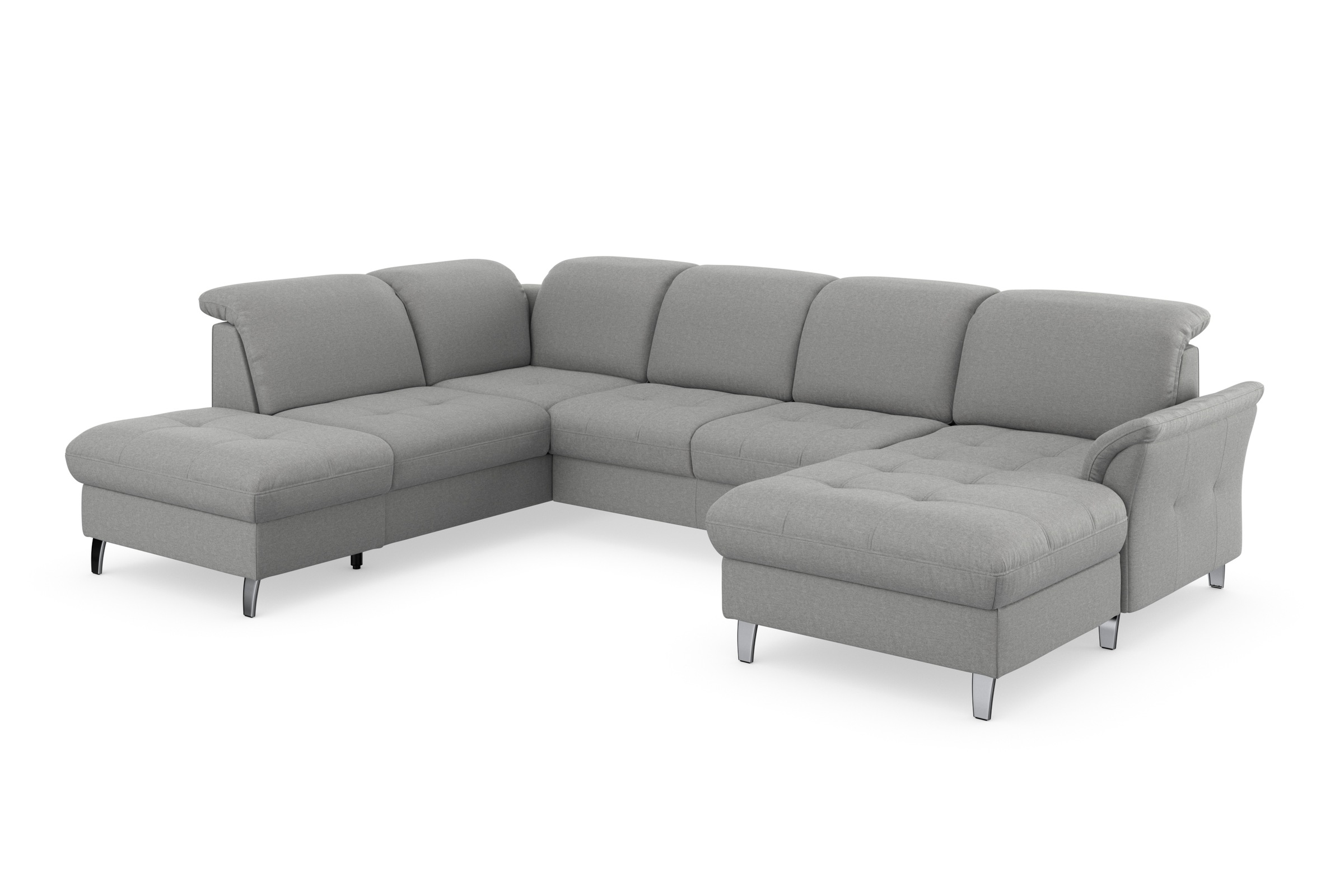 sit&more Wohnlandschaft »Maggiore U-Form«, wahlweise mit Kopfteilverstellung, Bettfunktion und Stauraum