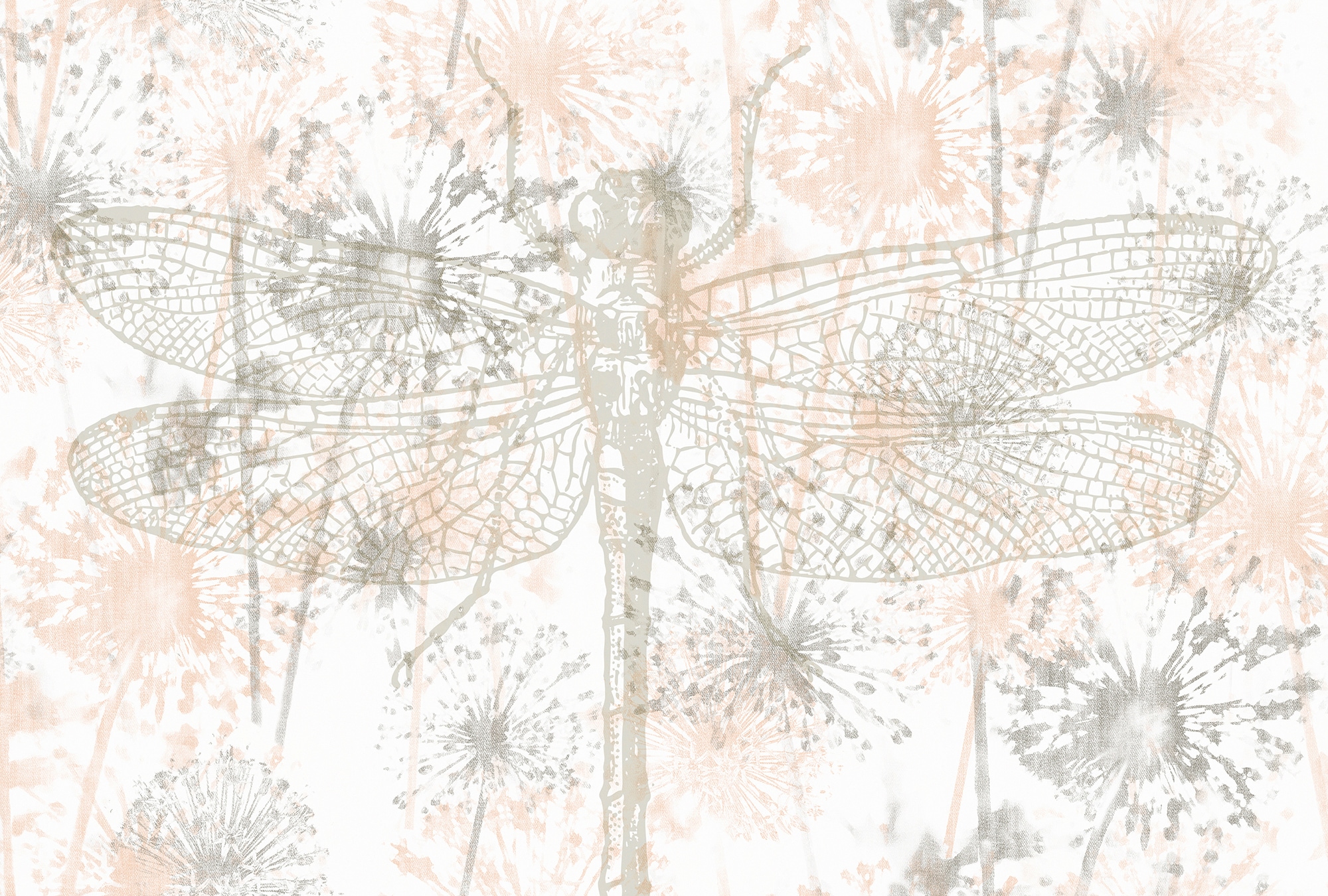 Architects Paper Fototapete "Atelier 47 Dragon Fly 2" floral glatt Vlies, Wand, Schräge, Decke