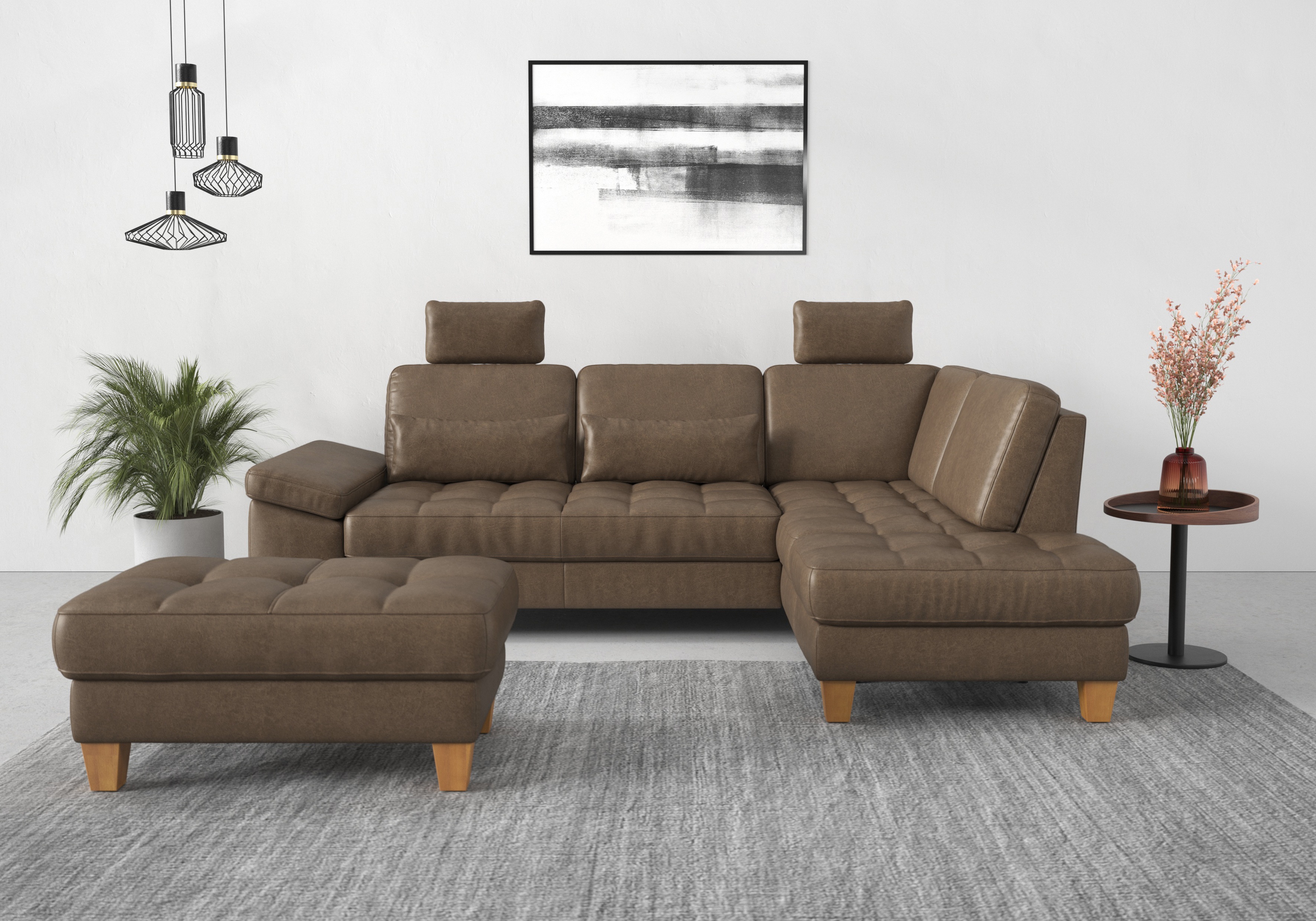 Thumbnail - sit&more Ecksofa "Westham L-Form" mit Ottomane, mit oder ohne Bettfunktion, Bettkasten, Verstellung