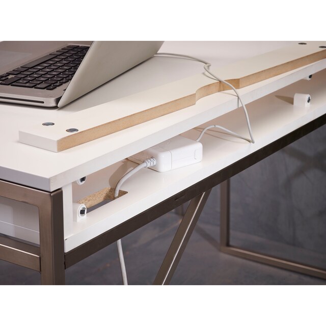 Hammel Furniture Schreibtisch »Mistral Bürotisch, Arbeitstisch, Tisch,  Computertisch«, mit Gestell, B: 137,4 cm, Designmöbel | BAUR
