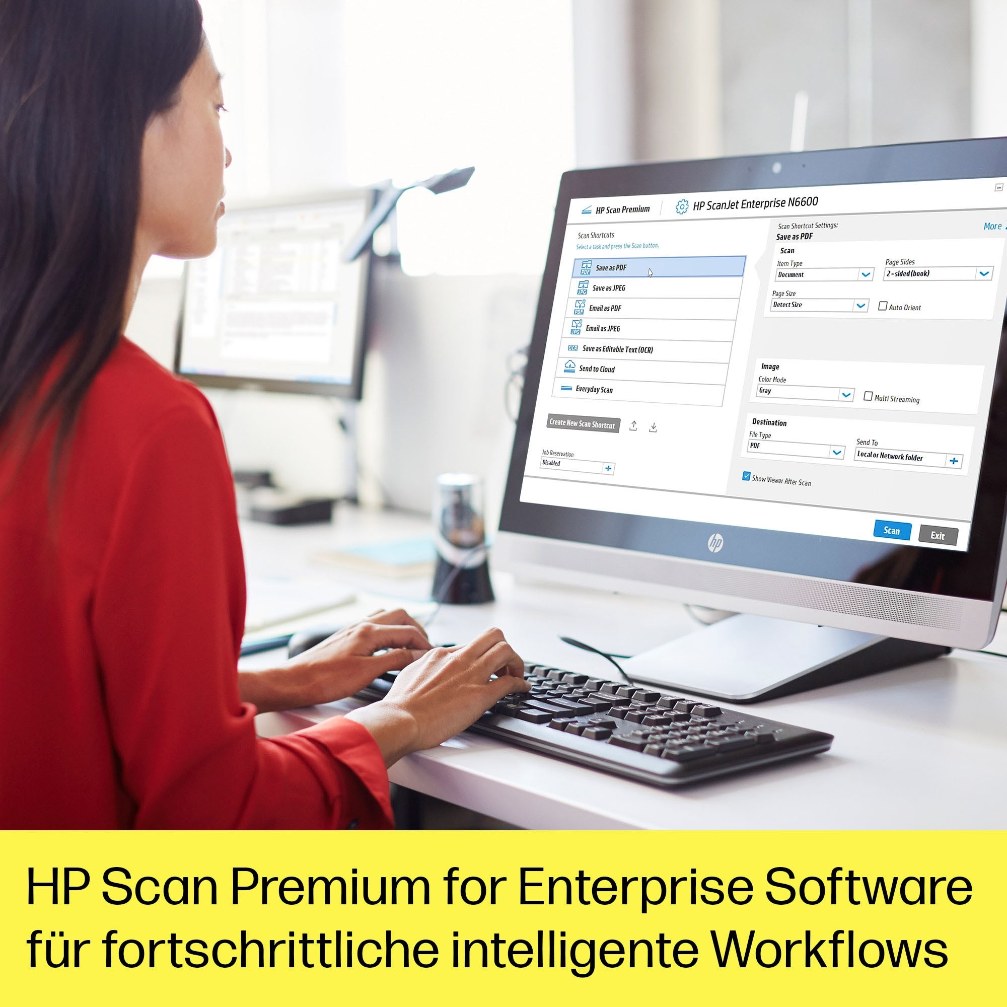 HP Scanner »ScanJet Enterprise Flow N6600 fnw1«