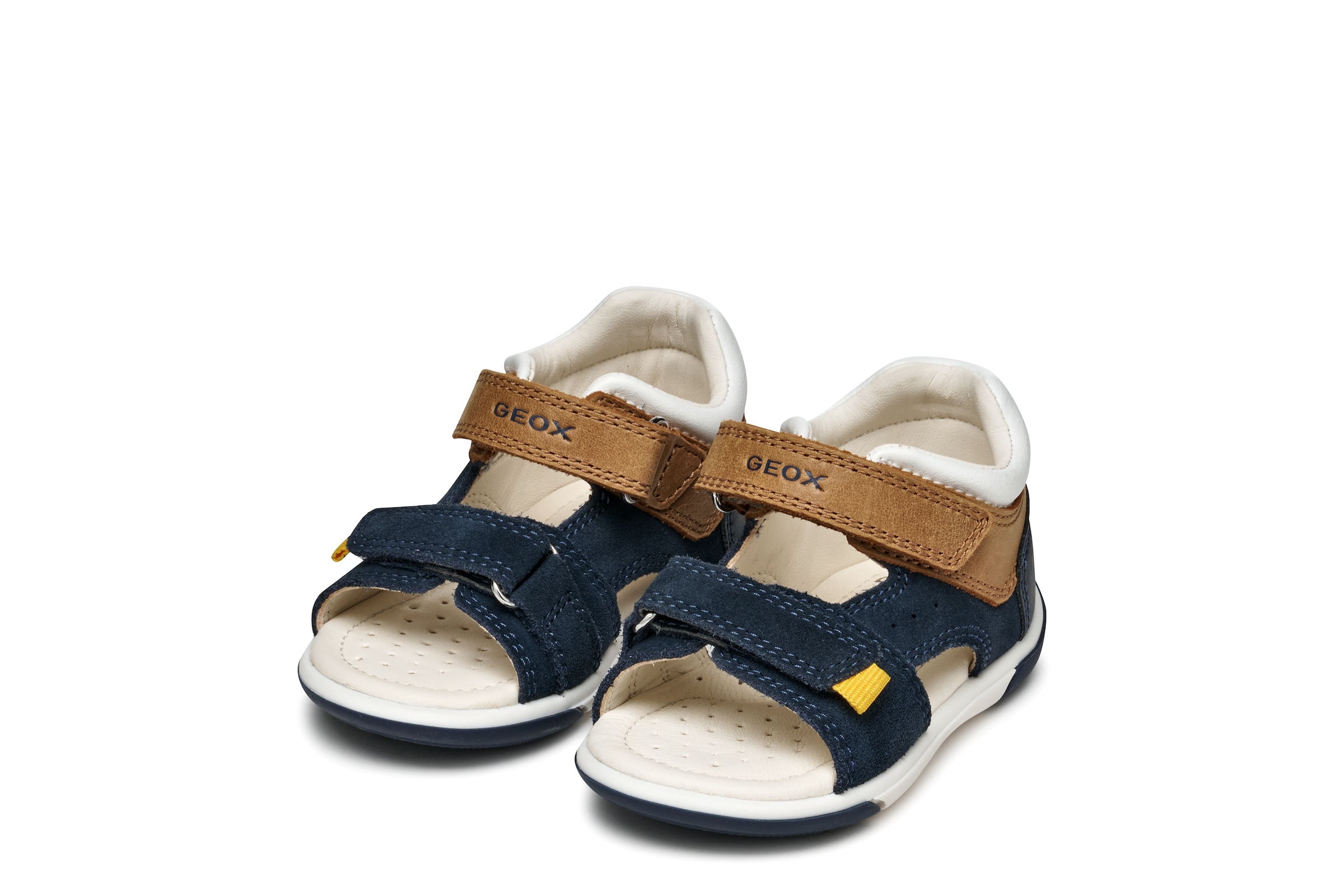 GEOX Sandal Zapito Bébé Garçon Bleu Marine/caramel 26