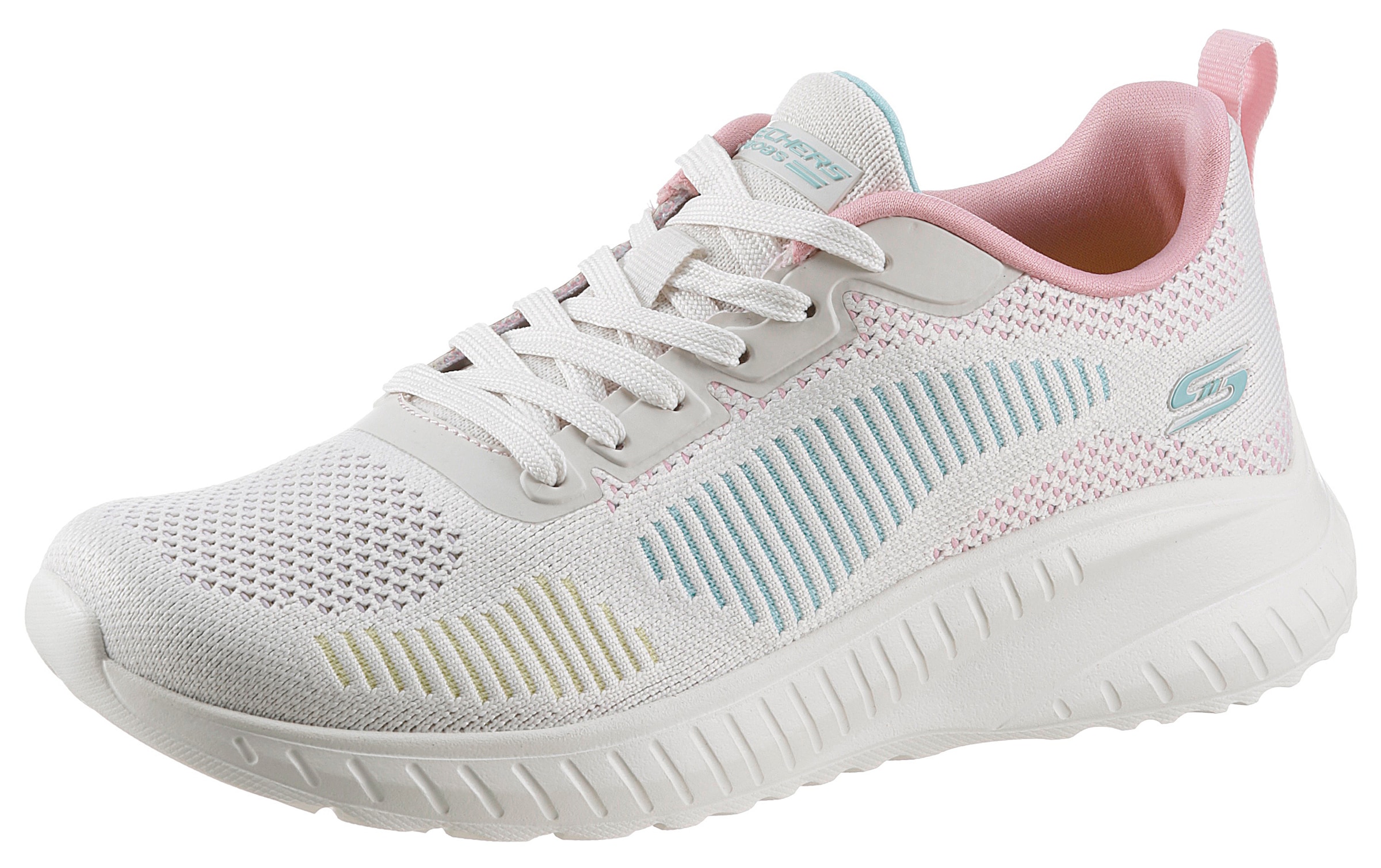 Skechers Sneaker "BOBS SQUAD CHAOS COLOR CRUSH", in toller Farbkombi, Freizeitschuh, Halbschuh, Schnürschuh