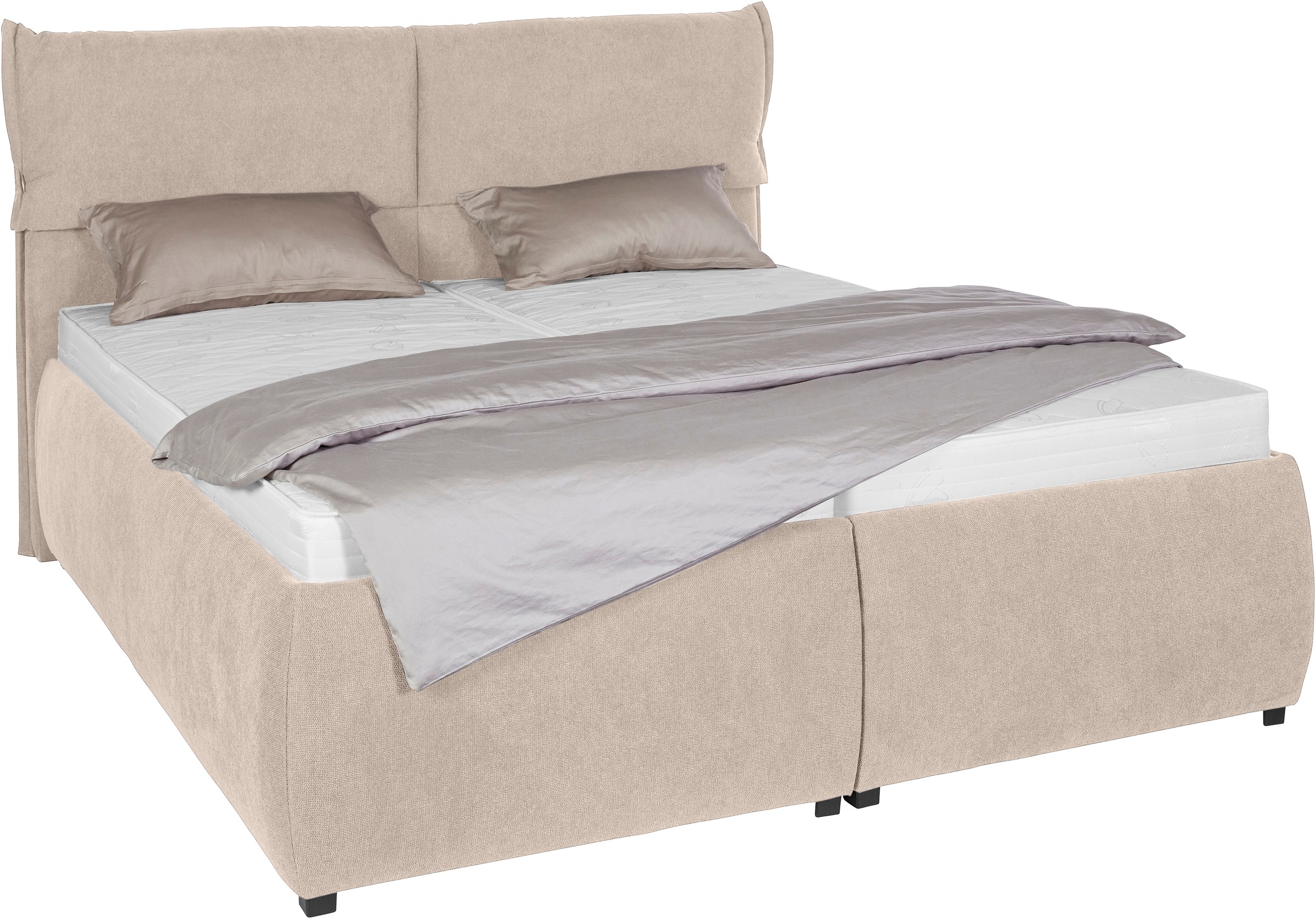 Home affaire Polsterbett "Jenson" als Bettgestell oder mit 3 Matratzenarten günstig online kaufen