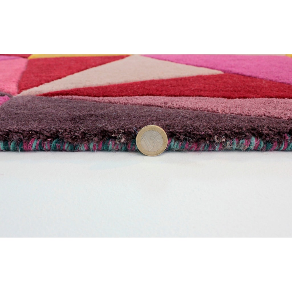 FLAIR RUGS Wollteppich »Falmouth«, rechteckig, 100% Wolle, aus Naturfaser, bunt, modern