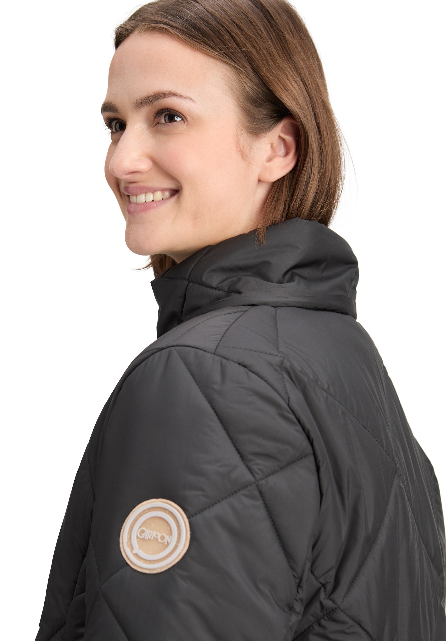 Cartoon Steppjacke »Damen Steppjacke mit Plüsch« mit Kapuze