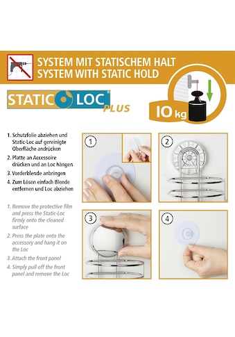 WENKO Kampinė lentyna »Static-Loc® Plus Osim...