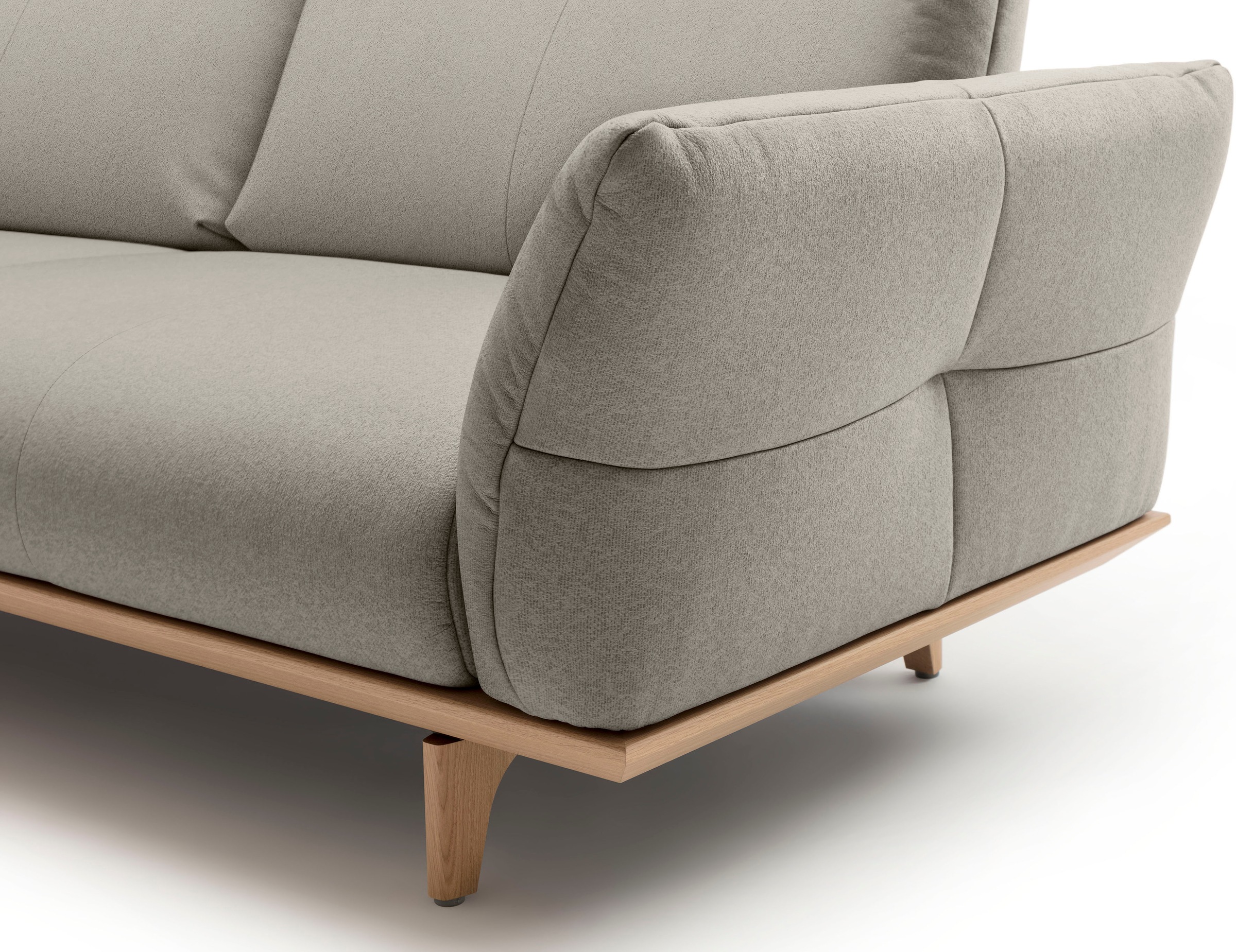 hülsta sofa 4-Sitzer »hs.460«, Sockel in Eiche, Füße Eiche natur, Breite 248 cm