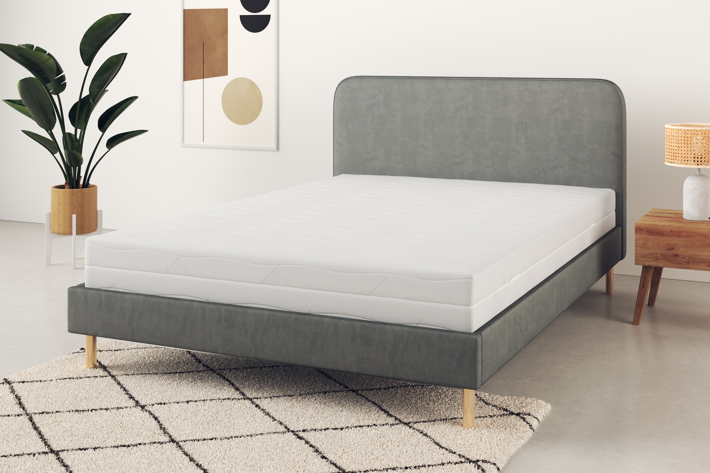 Älgdröm Taschenfederkernmatratze »NEUHEIT: Lasse, 7 Zonen Matratze 90x200 cm, 140x200 cm & mehr« 22 cm hoch 500 Federn 1-tlg., 1 Stk. tlg. Matratze H2, H3 & H4, atmungsaktiv,  Hausstauballergiker geeignet