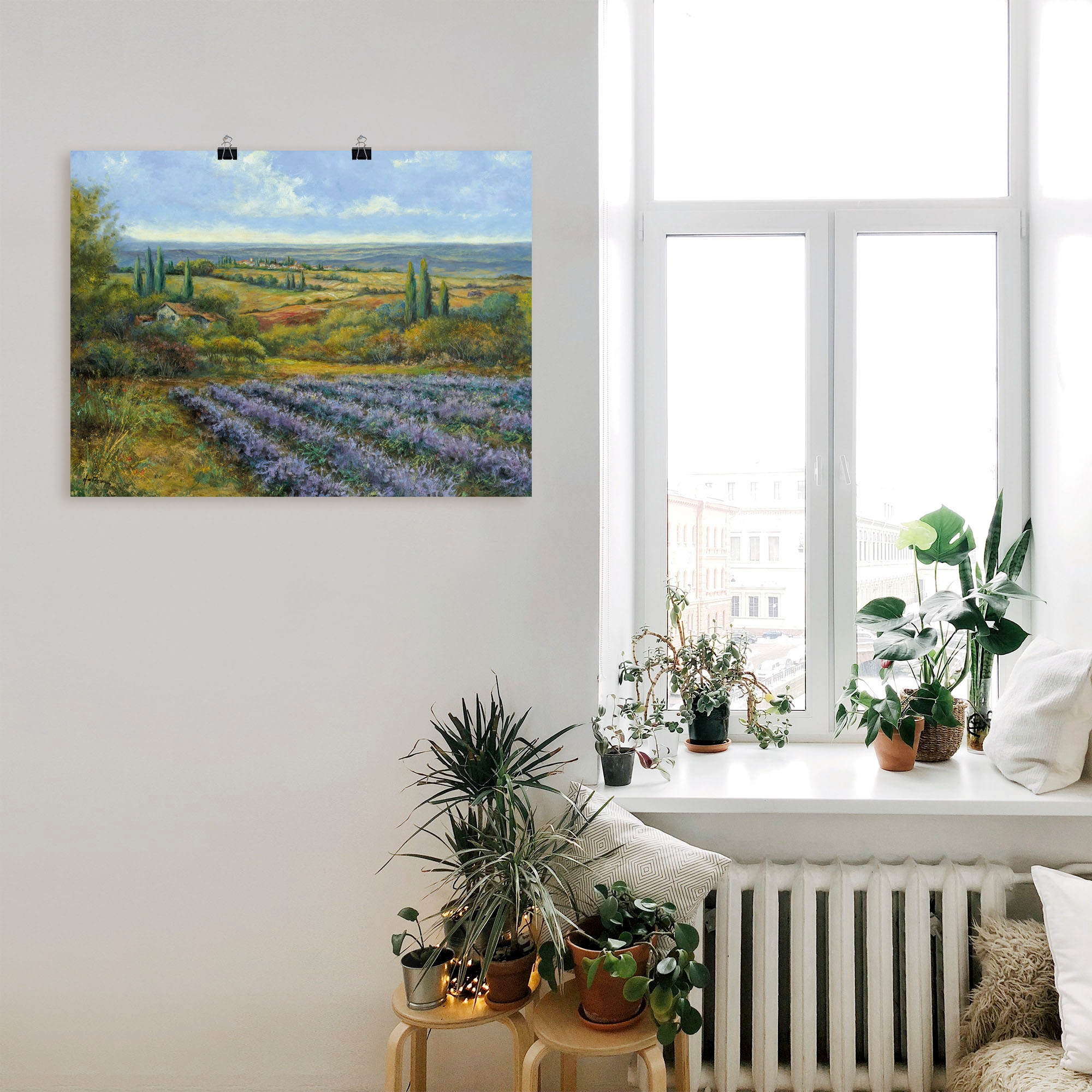 Artland Wandbild »Lavendelfelder in der Provence«, Europa, (1 St.), als Leinwandbild, Poster, Wandaufkleber in verschied. Größen