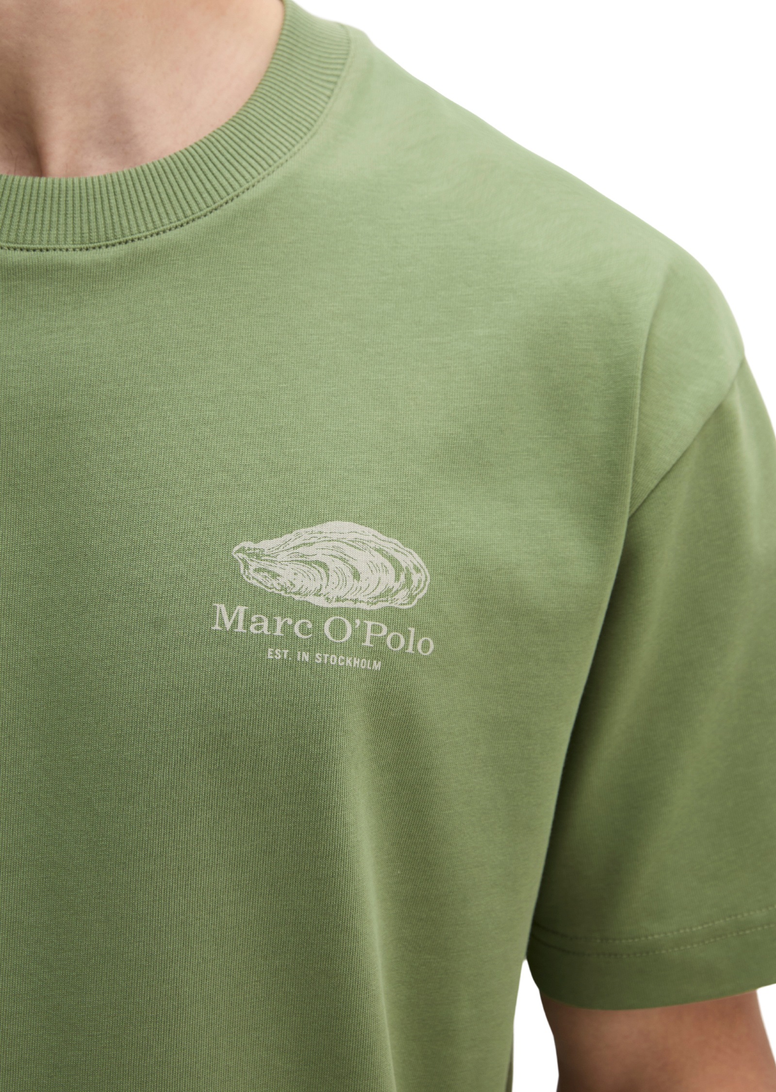 Marc O'Polo T-Shirt »mit maritinem Rückenprint«