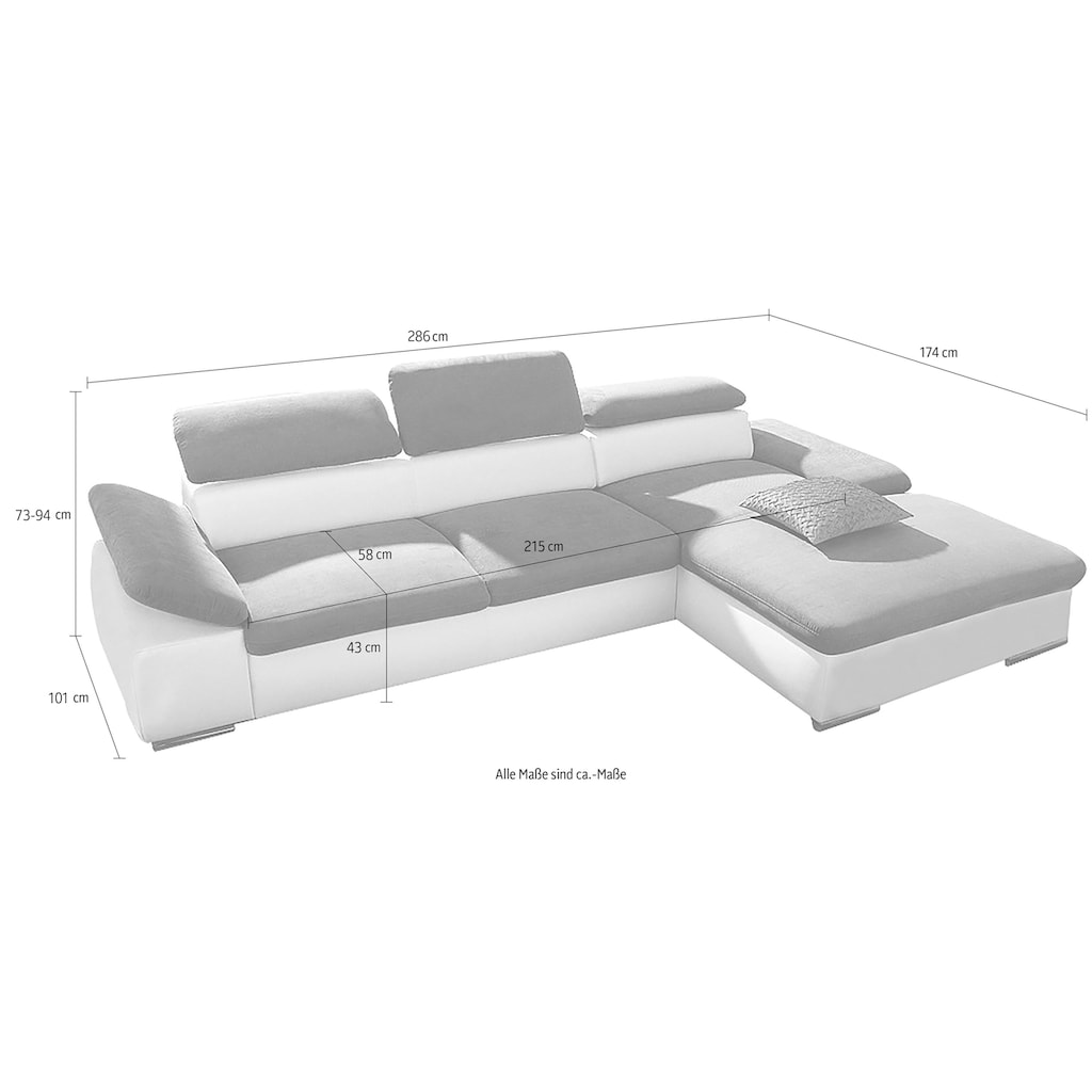 sit&more Ecksofa »Alcudia«