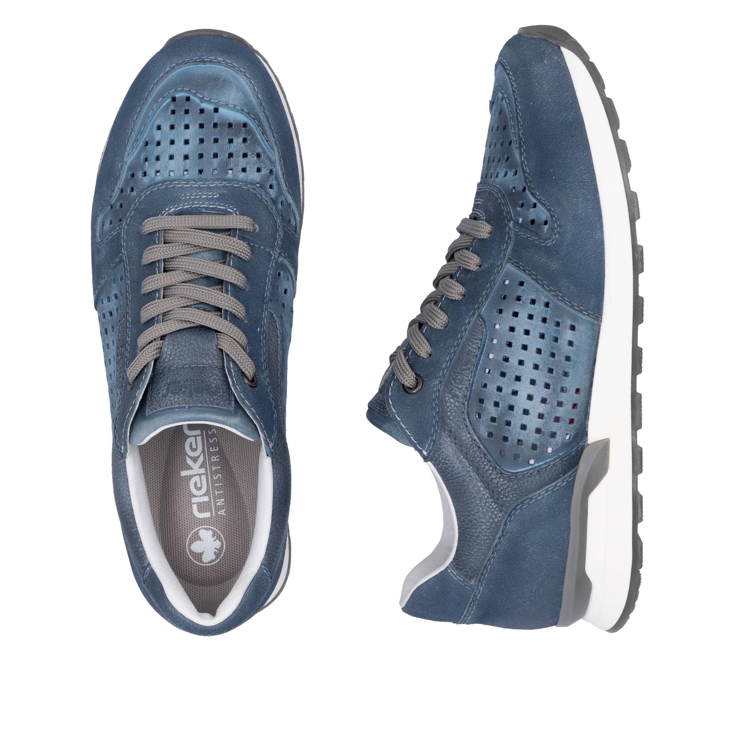 Rieker Sneaker, Schnürschuh, Halbschuh mit luftdurchlässiger Perforation
